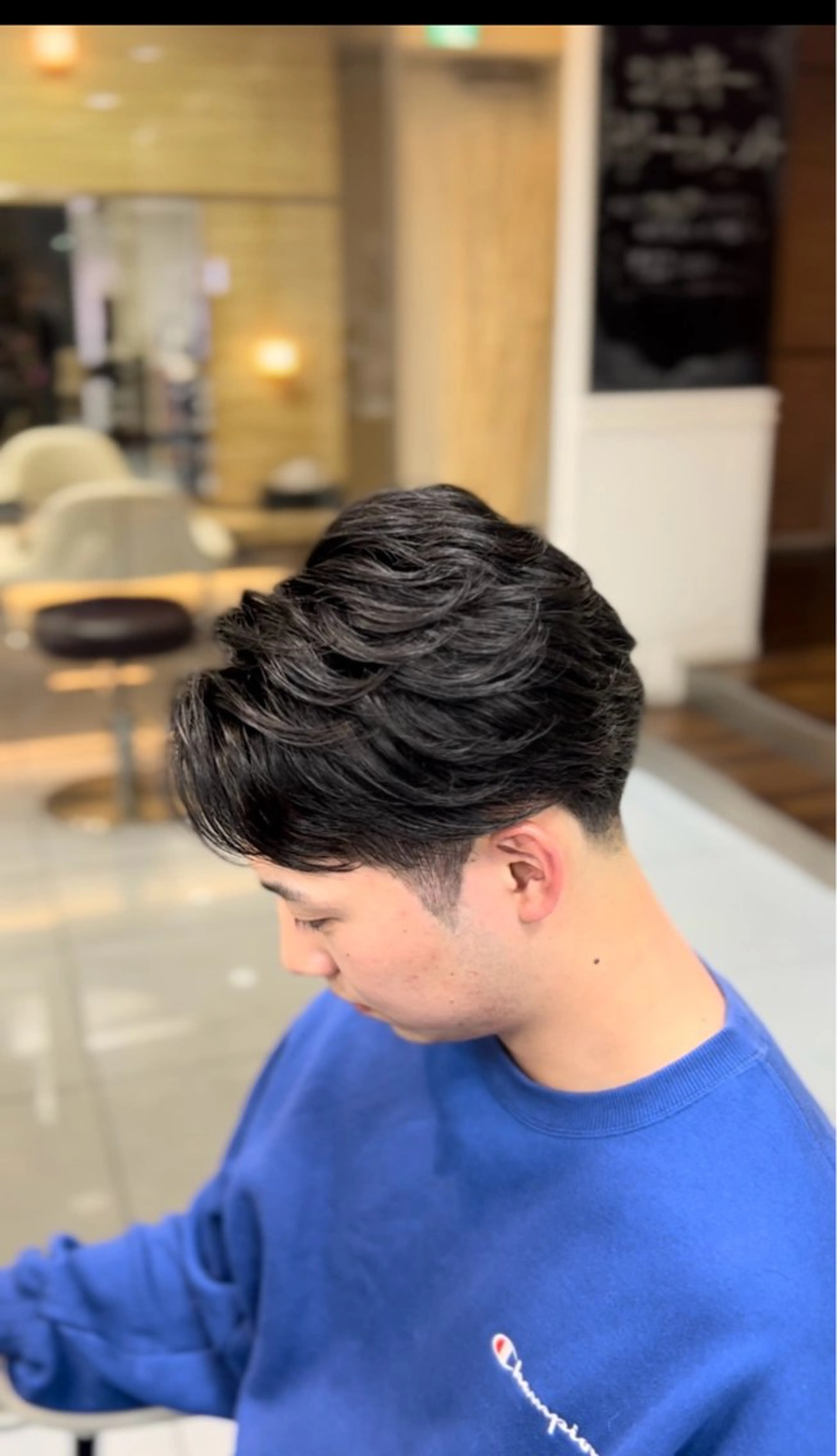 ショート パーマ メンズ センターパート カルマパーマ メンズ韓国風 韓国マッシュ マッシュ カット パーマ トリートメント 🔮メンズ縮毛矯正 メンズパーマ💎竹永のヘアスタイル