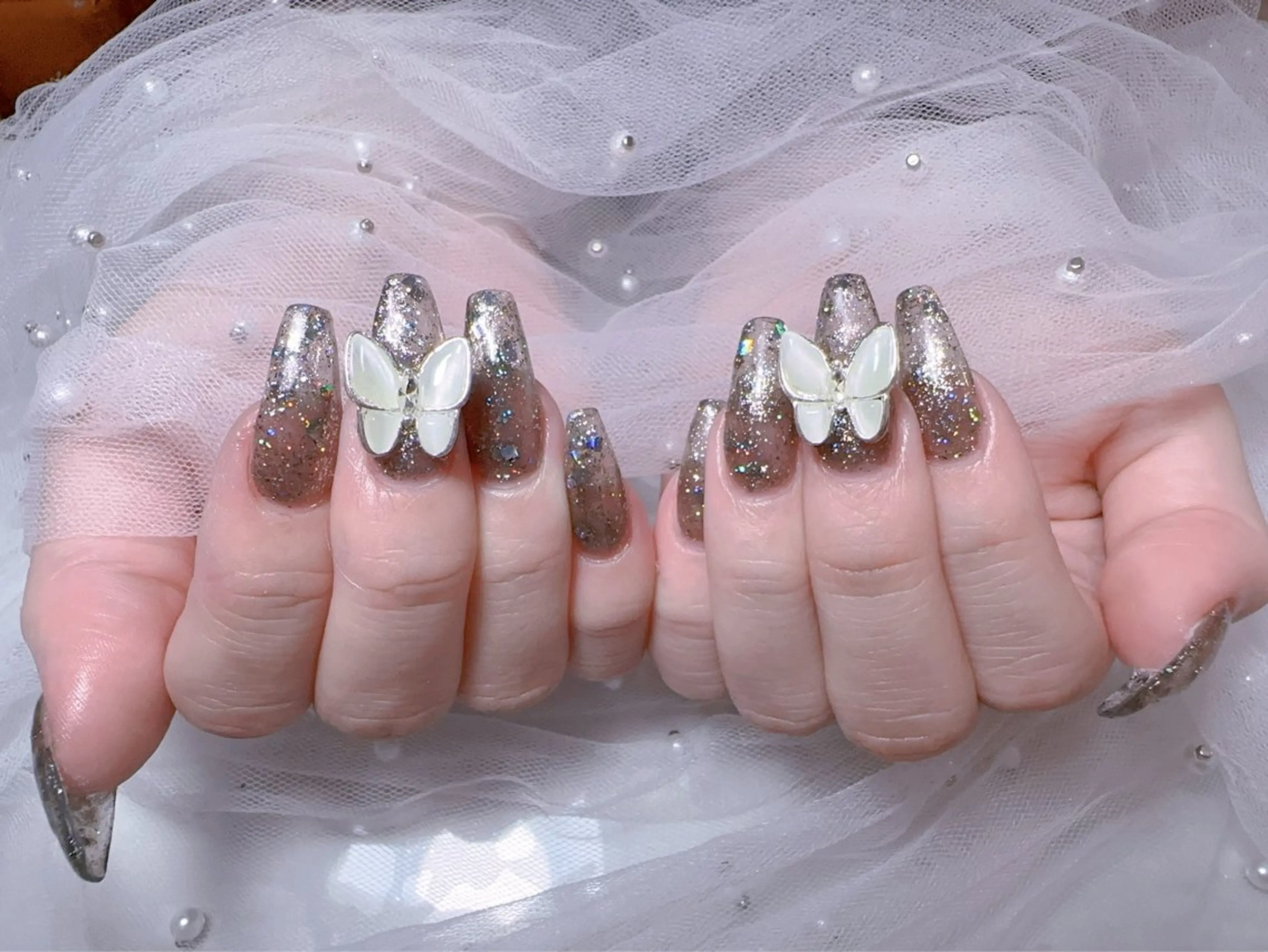 ネイル 長さ出し ワンカラーネイル ネイルチップ You&Me Miyuのネイルデザイン