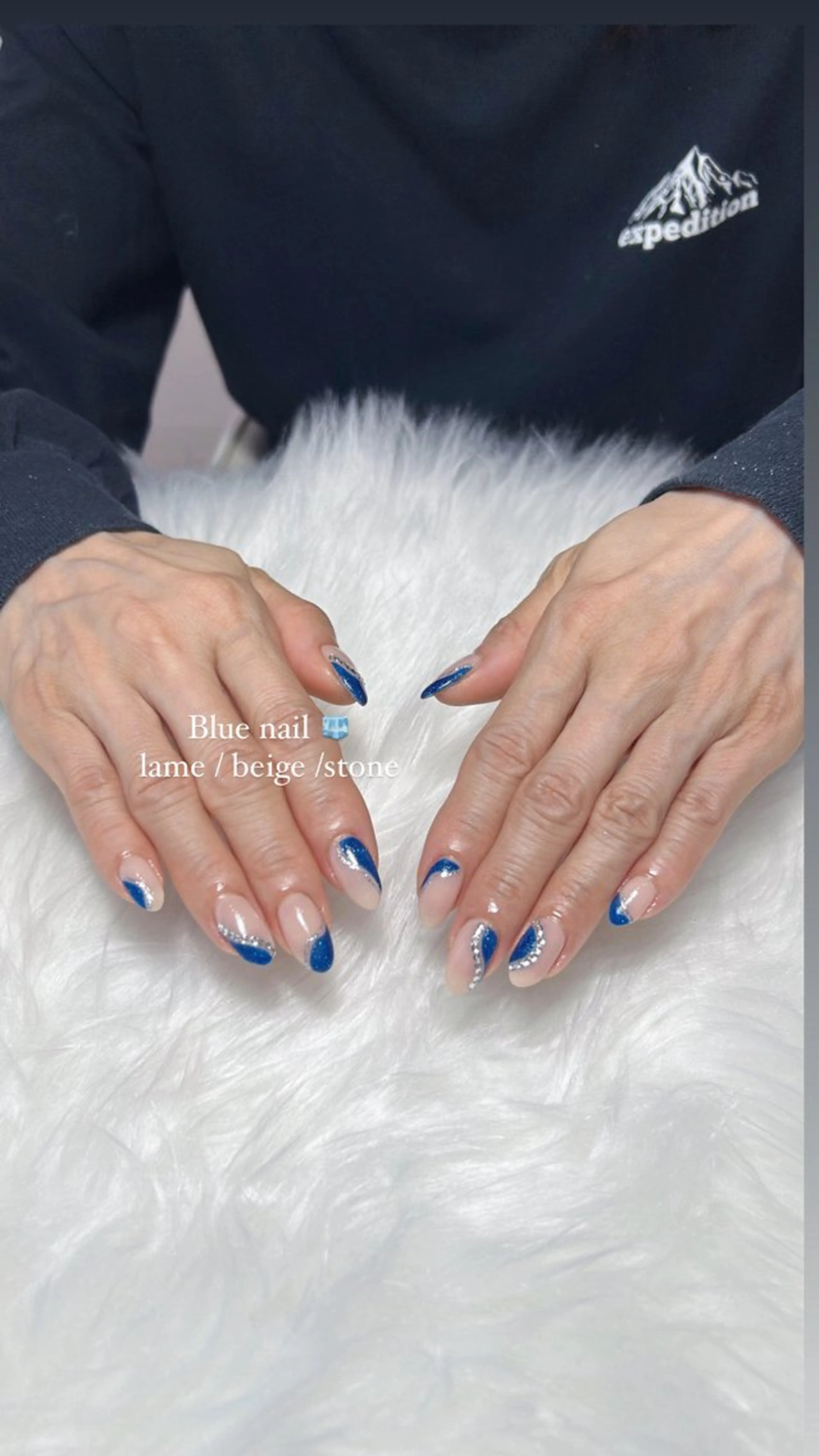 ネイル ブルー Uni. ___nailのネイルデザイン