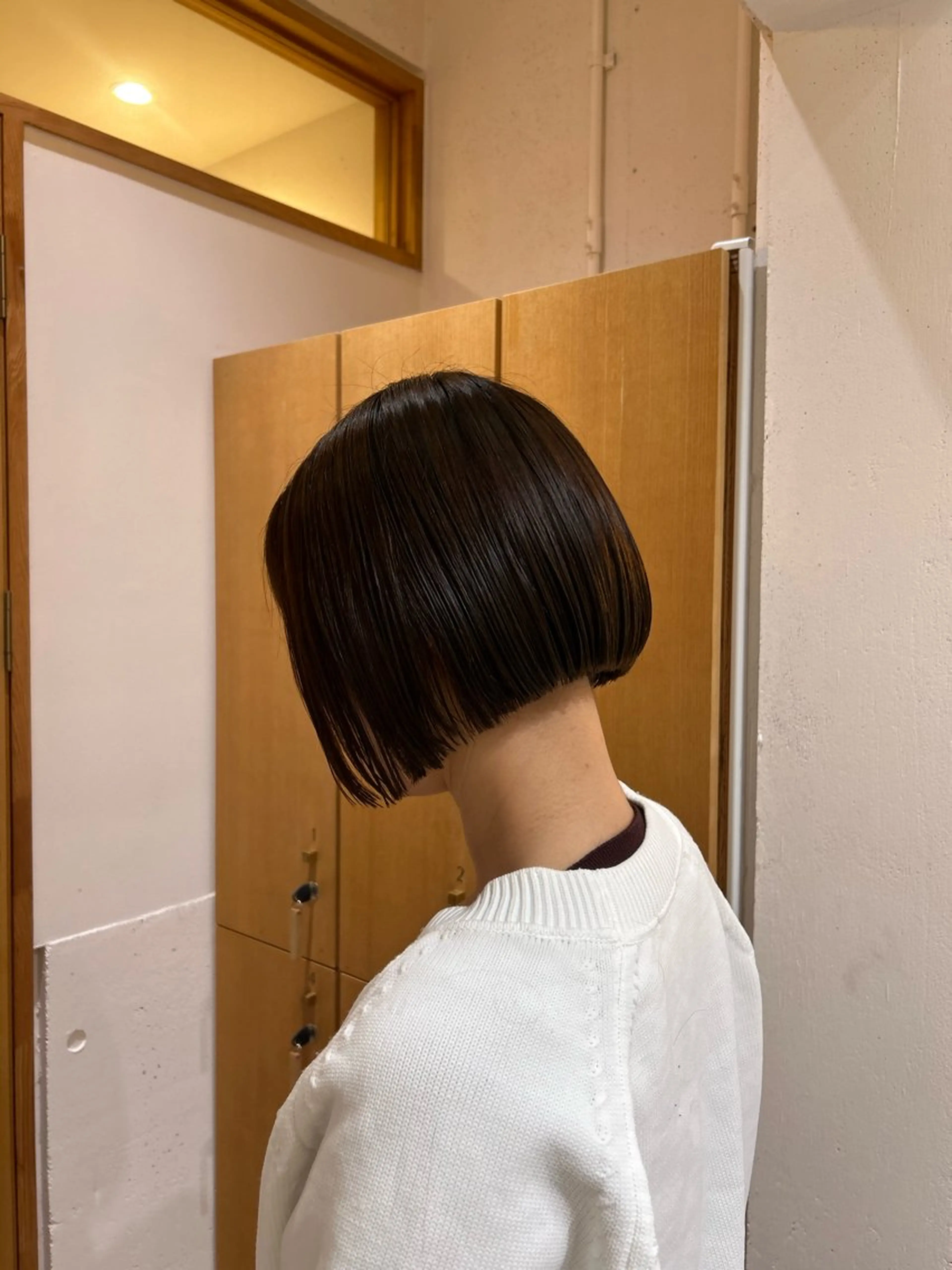 ショート 切りっぱなしボブ ボブ 当日予約◎ボブ/ 美髪矯正/まこのヘアスタイル