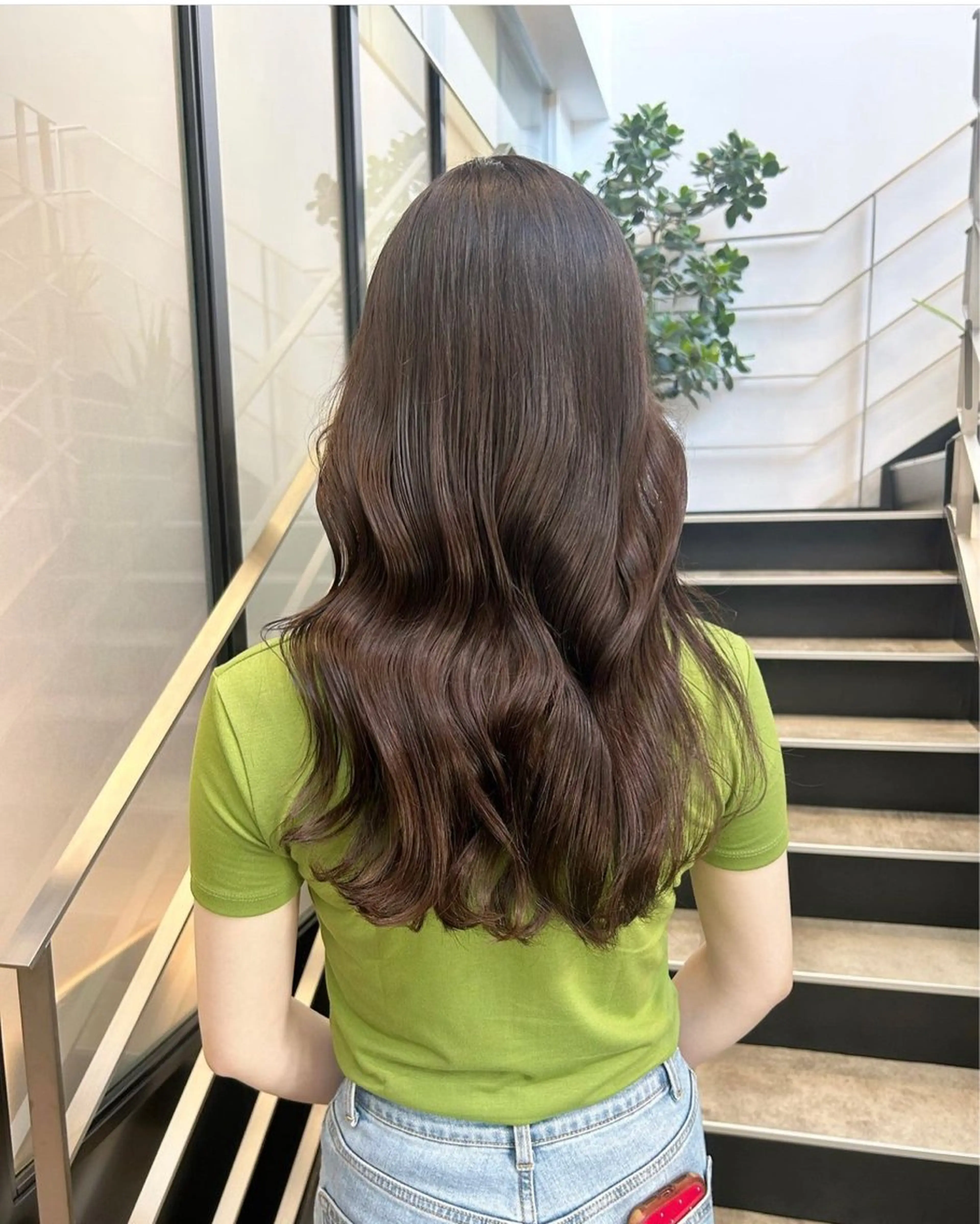 ロング カラー パーマ ヘアアレンジ ブラウンカラー stylist 🌸 kana.のヘアスタイル