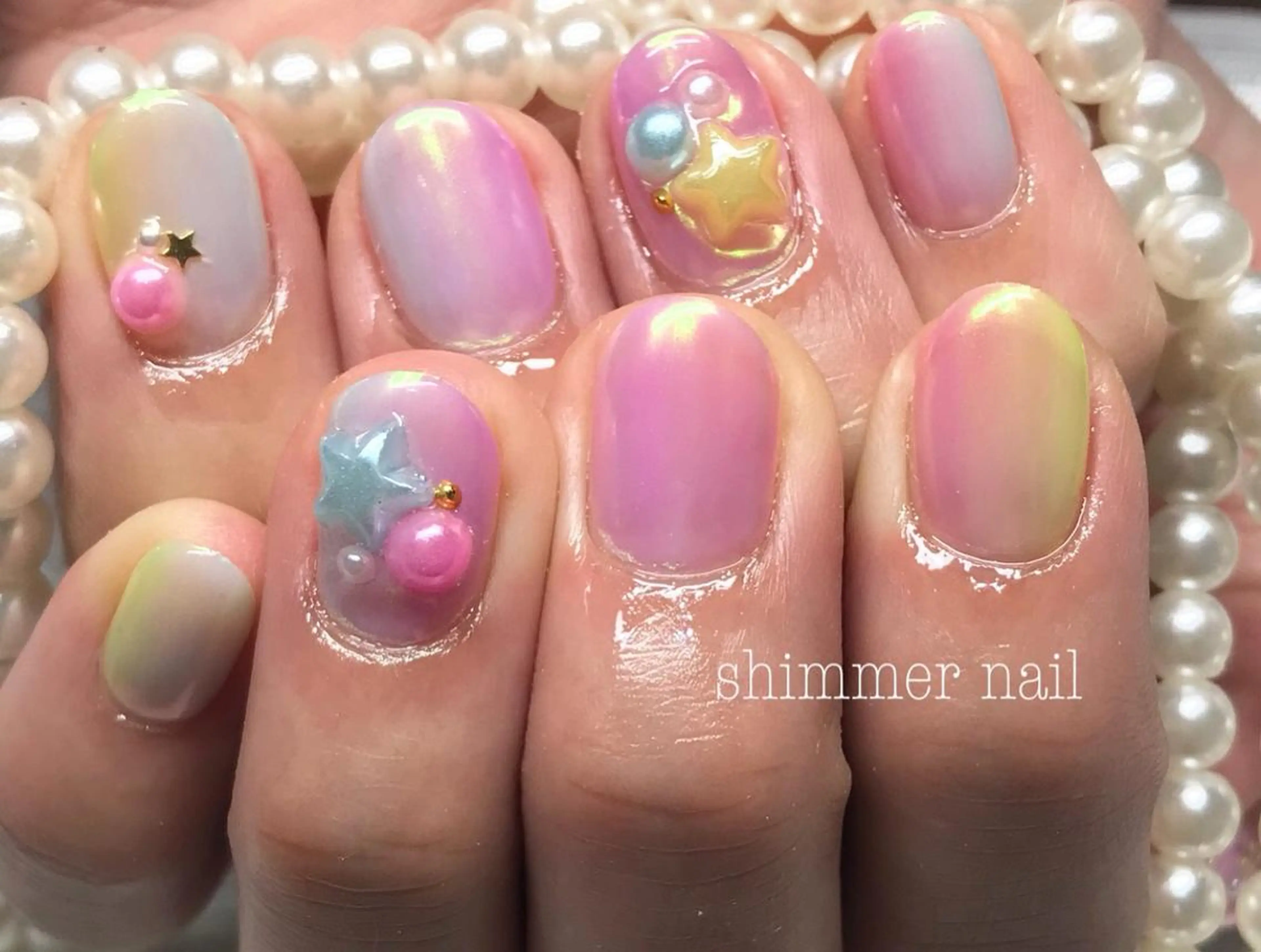 ネイル 持ち込み Shimmer Nail⋆*✩のネイルデザイン