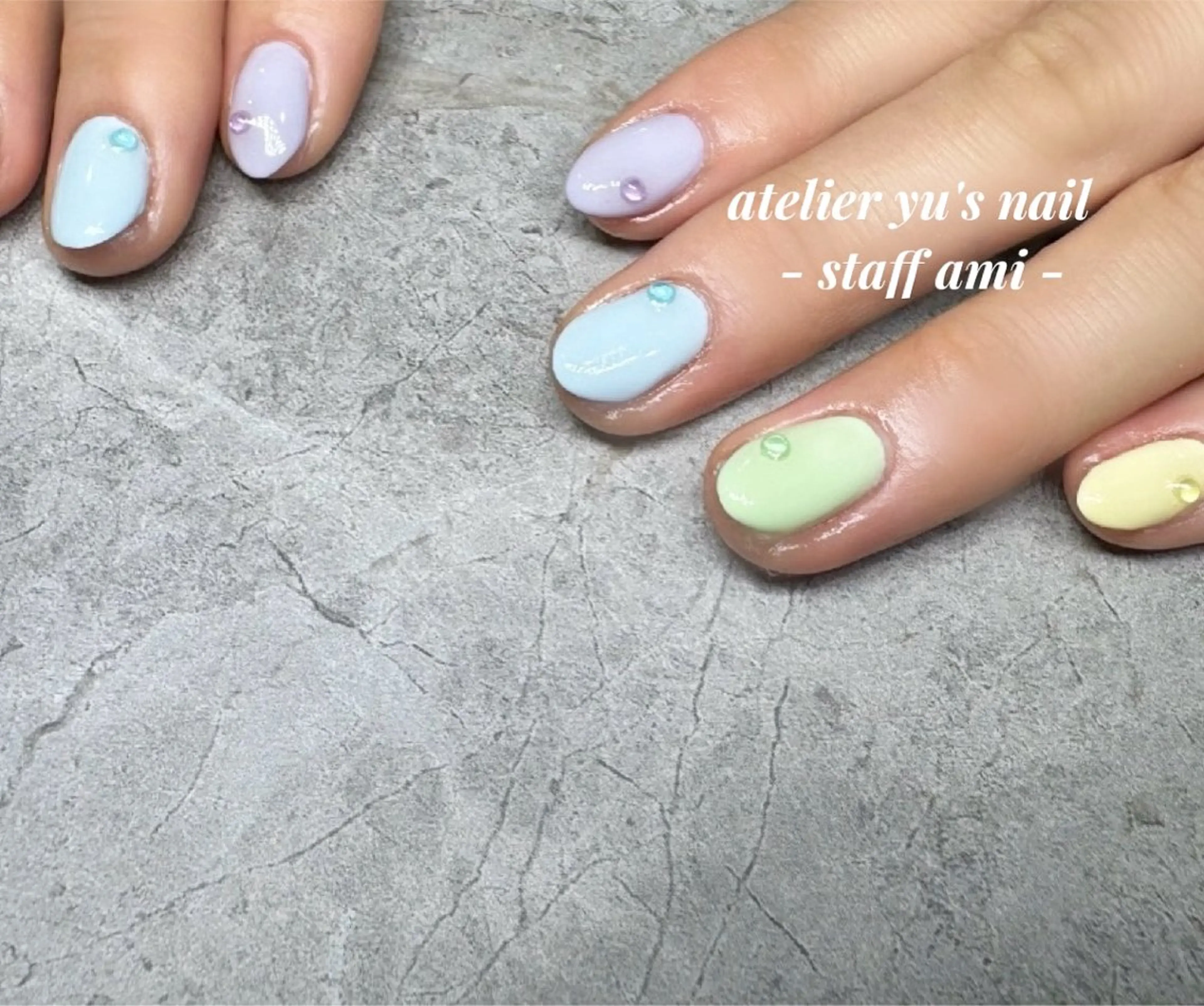 ネイル パステルネイル atelier yu's nailのネイルデザイン