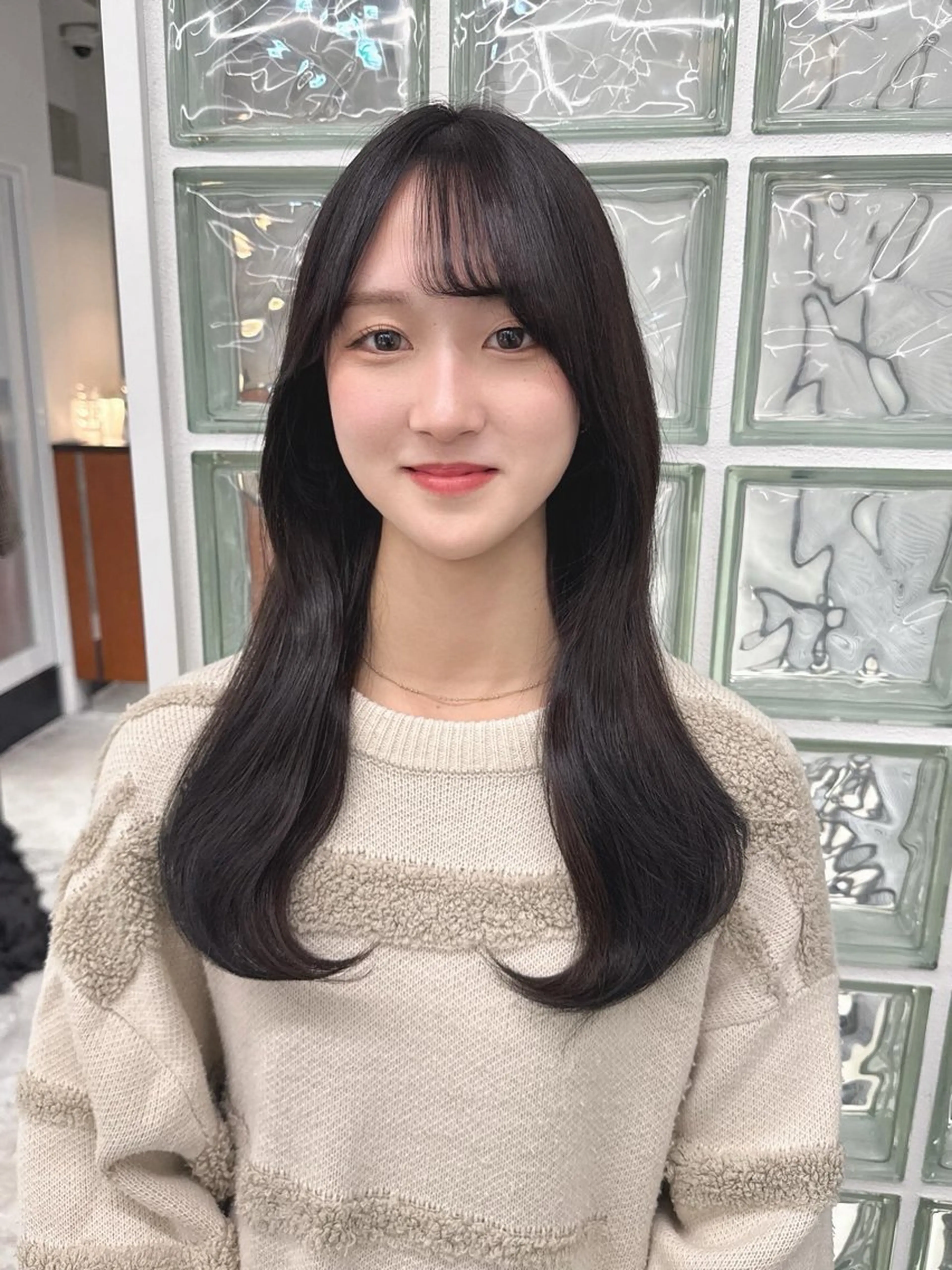 カラー ヘアカラー トリートメント ヘアセット 秋永 鈴のヘアスタイル