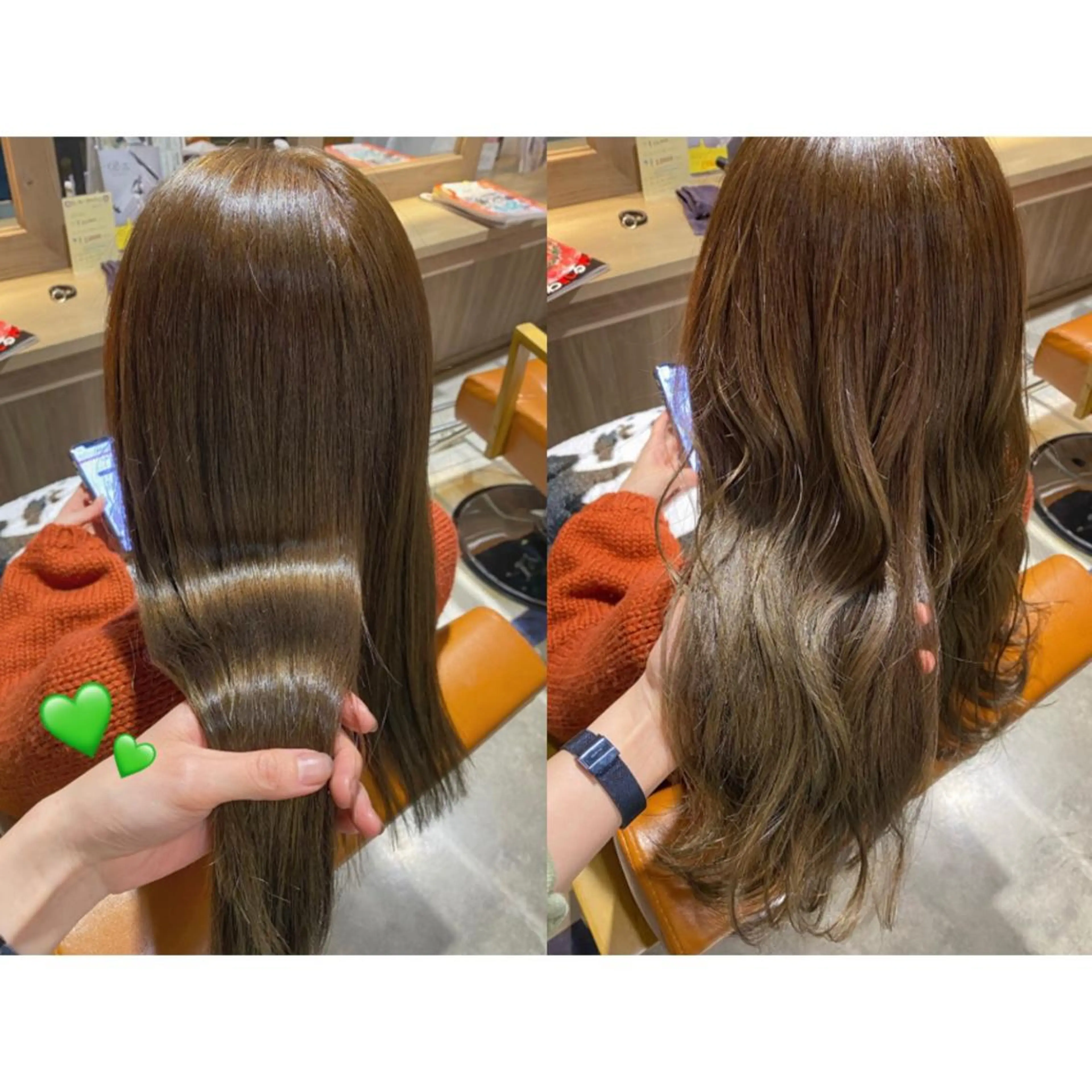 カラー ベージュカラー ブリーチ ブリーチなしカラー カット ヘアカラー トリートメント 🐻結んで可愛い hair EMI🐻のヘアスタイル