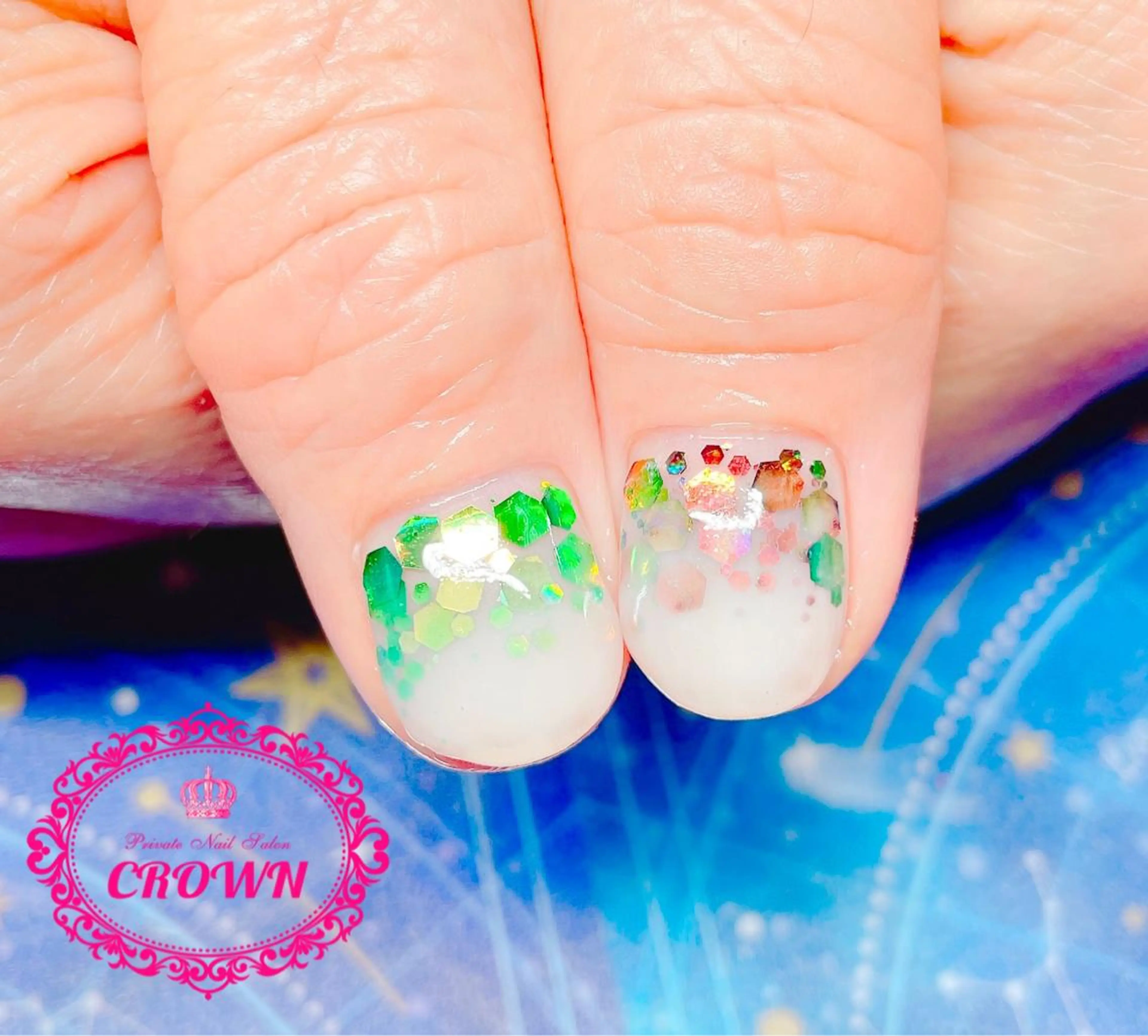 ネイル ハンドネイル CROWN プライベートサロンのネイルデザイン