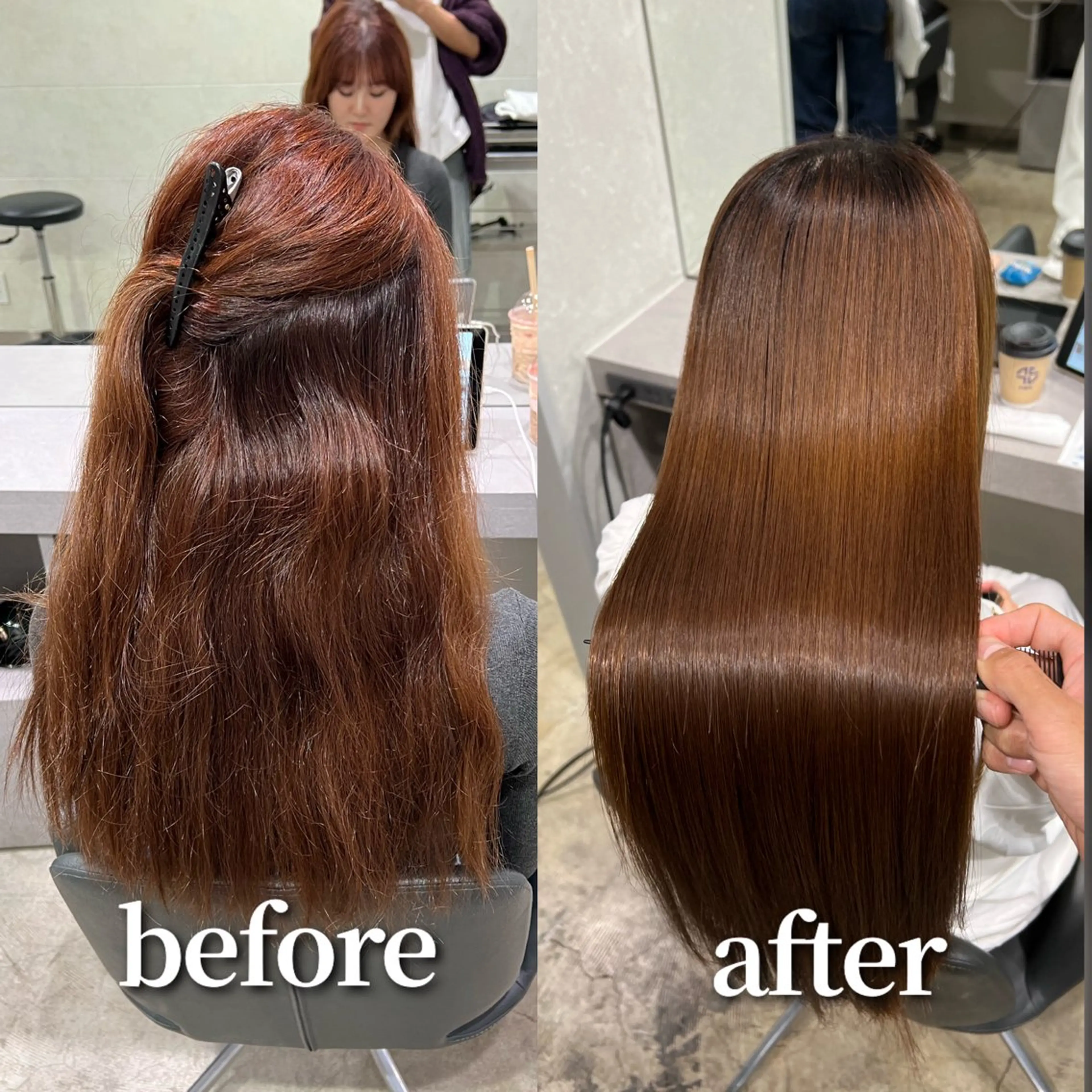 ロング 【ヤバ髪から美髪へ】 縮毛矯正特化アチワのヘアスタイル