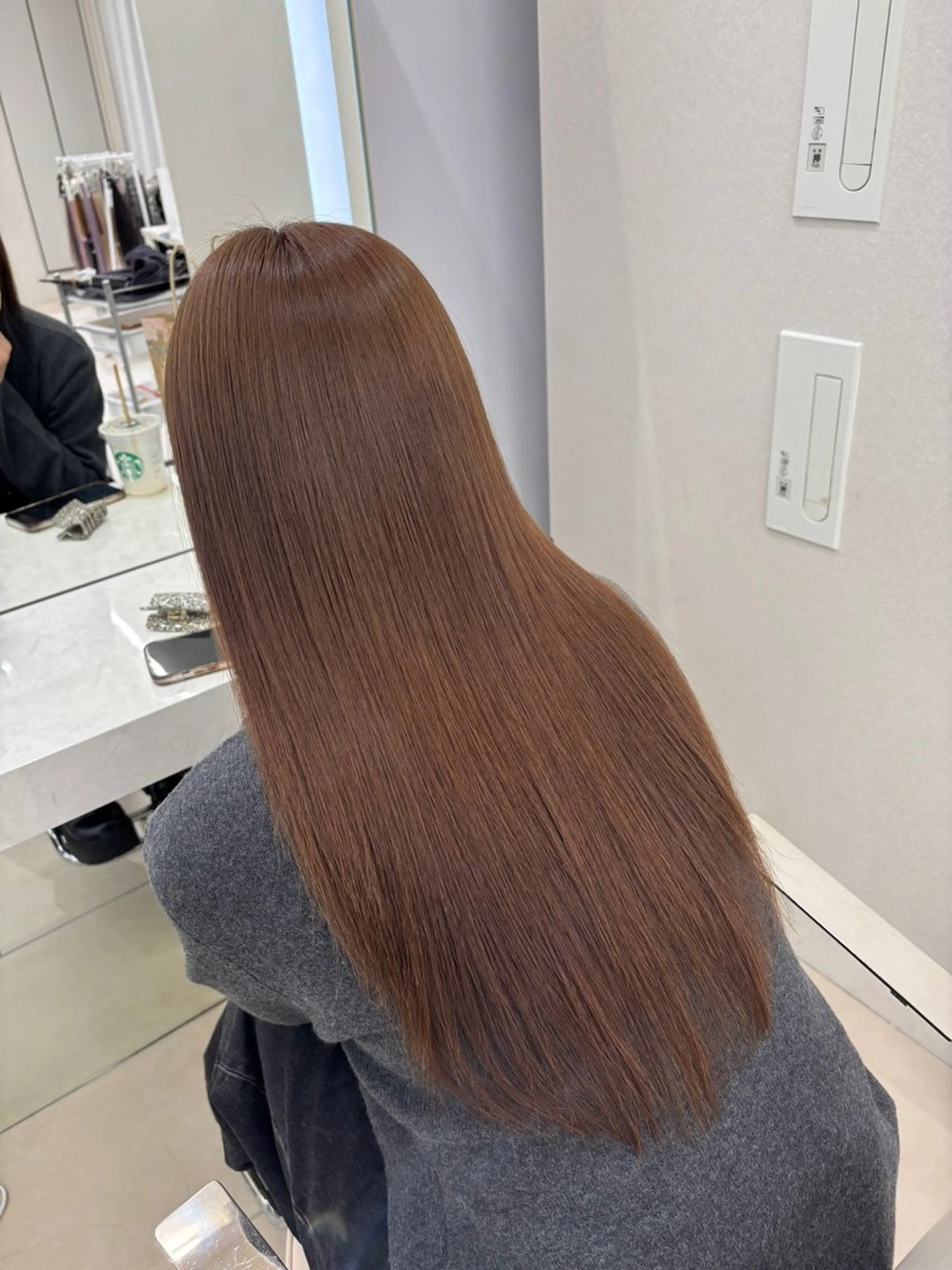ロング カラー 🫧ボブカットモデル 韓国透明感カラー🫧のヘアスタイル