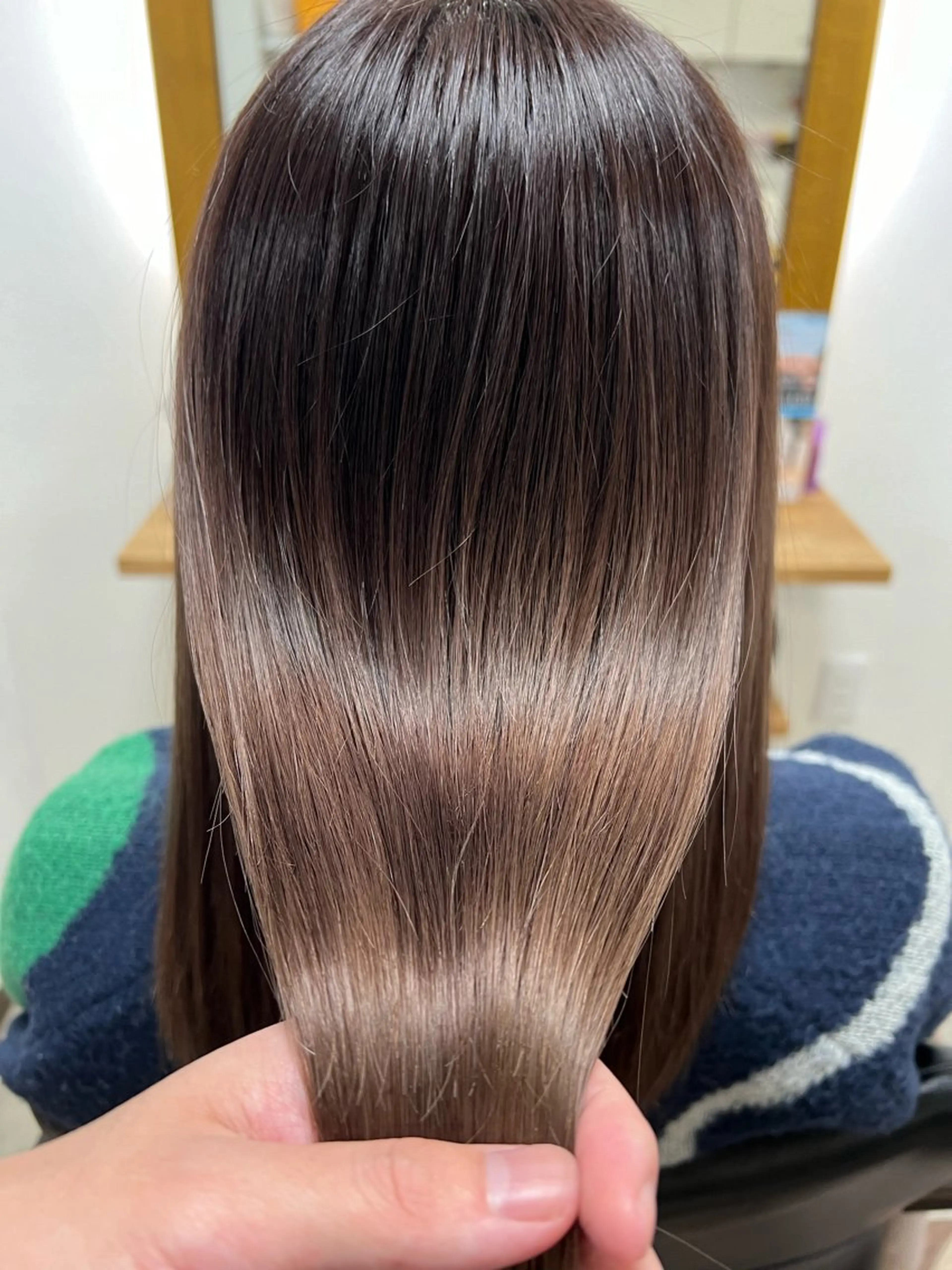 ロング 髪質改善/マツパ 垢抜け透明カラー衣笠のヘアスタイル