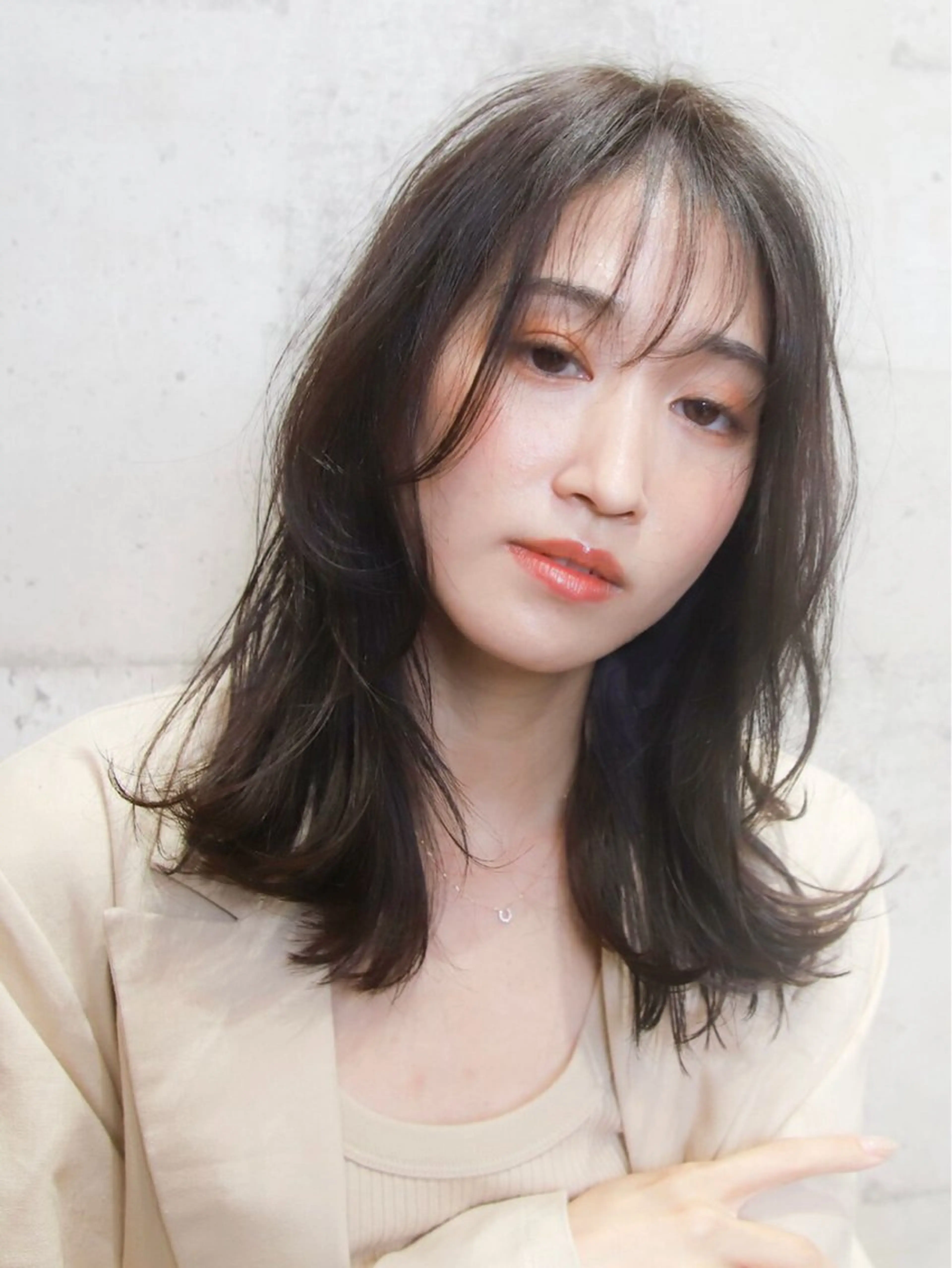 セミロング カラー カット ヘアカラー トリートメント 高濃度水素/髪質改善 /柳原大輝のヘアスタイル