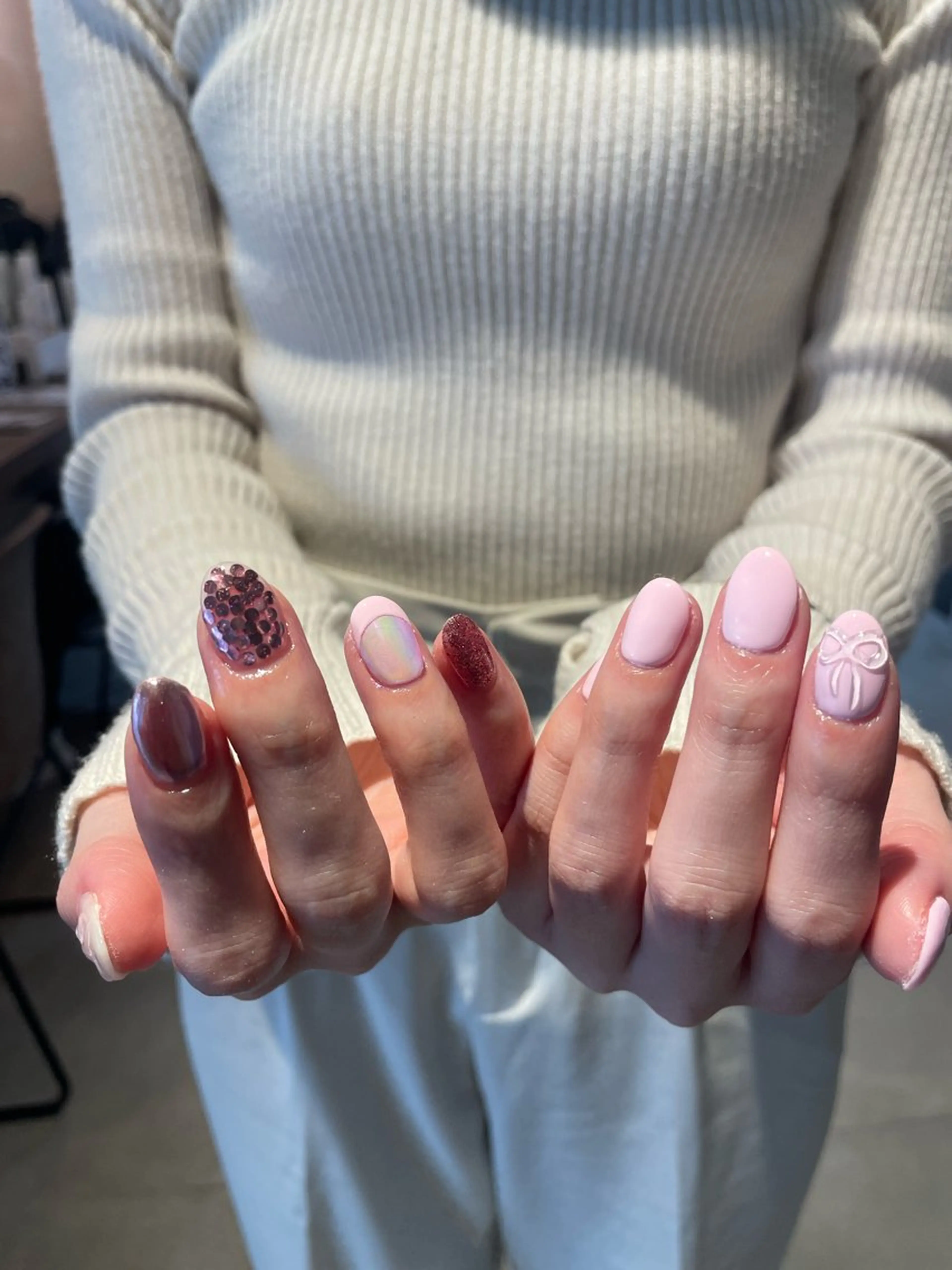 パーマ HOSHI ⭐️辻堂 /藤沢ガーリーネイルのネイルデザイン