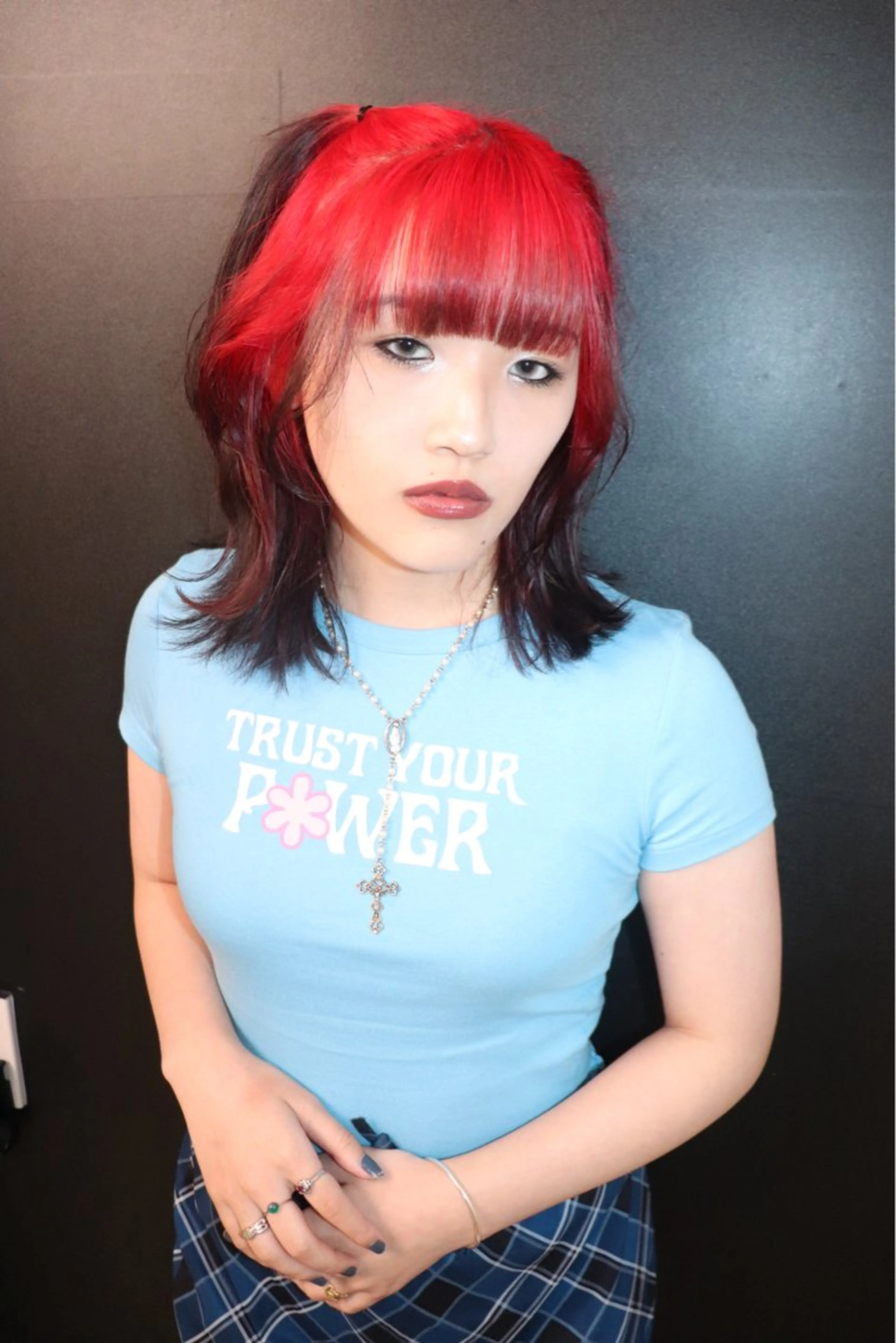 ミディアム カラー ヘアアレンジ @kyoniyy KYONIのヘアスタイル