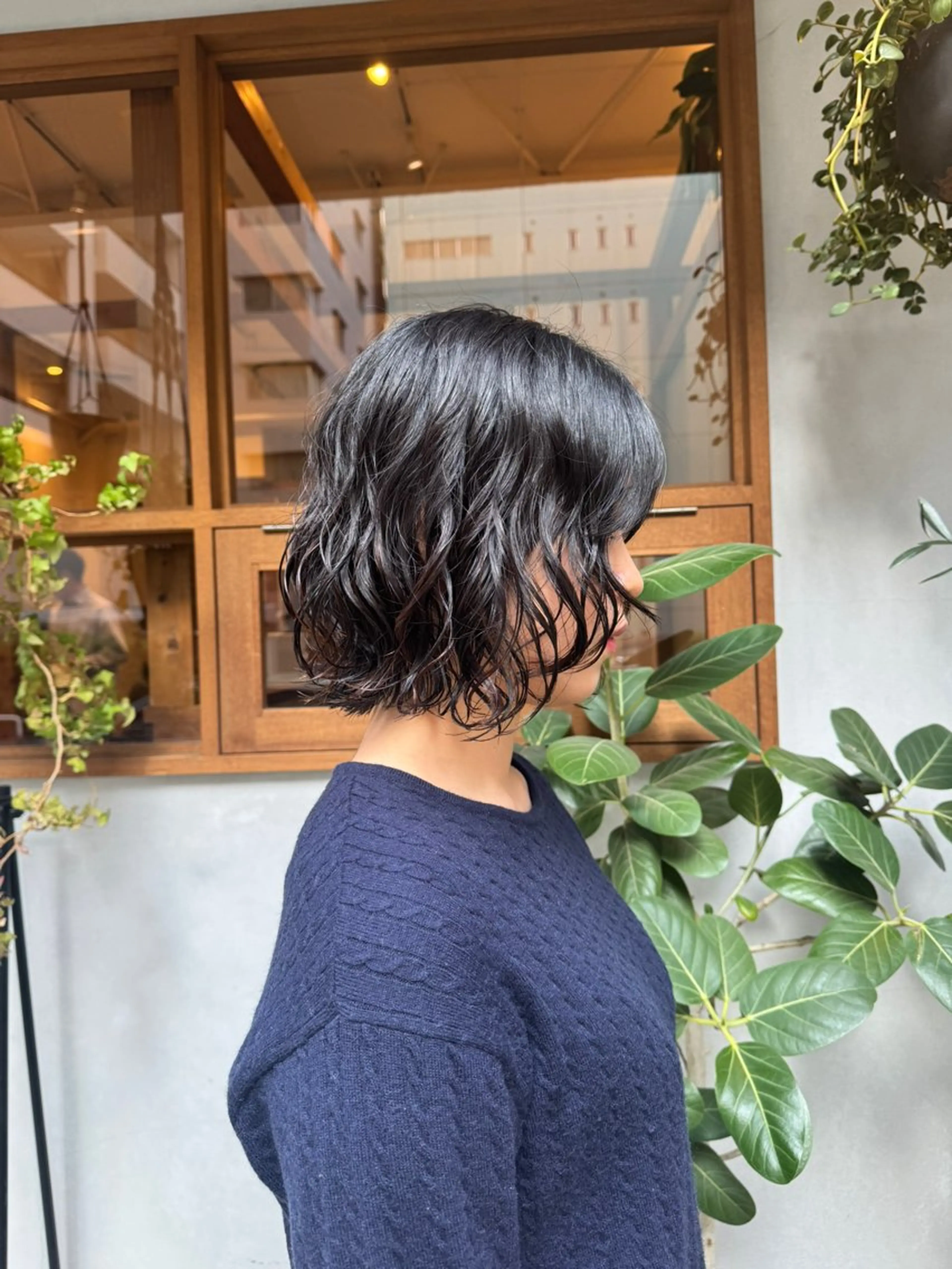 ショート パーマ ボブ パーマ トリートメント ENIF　大島 芽生のヘアスタイル