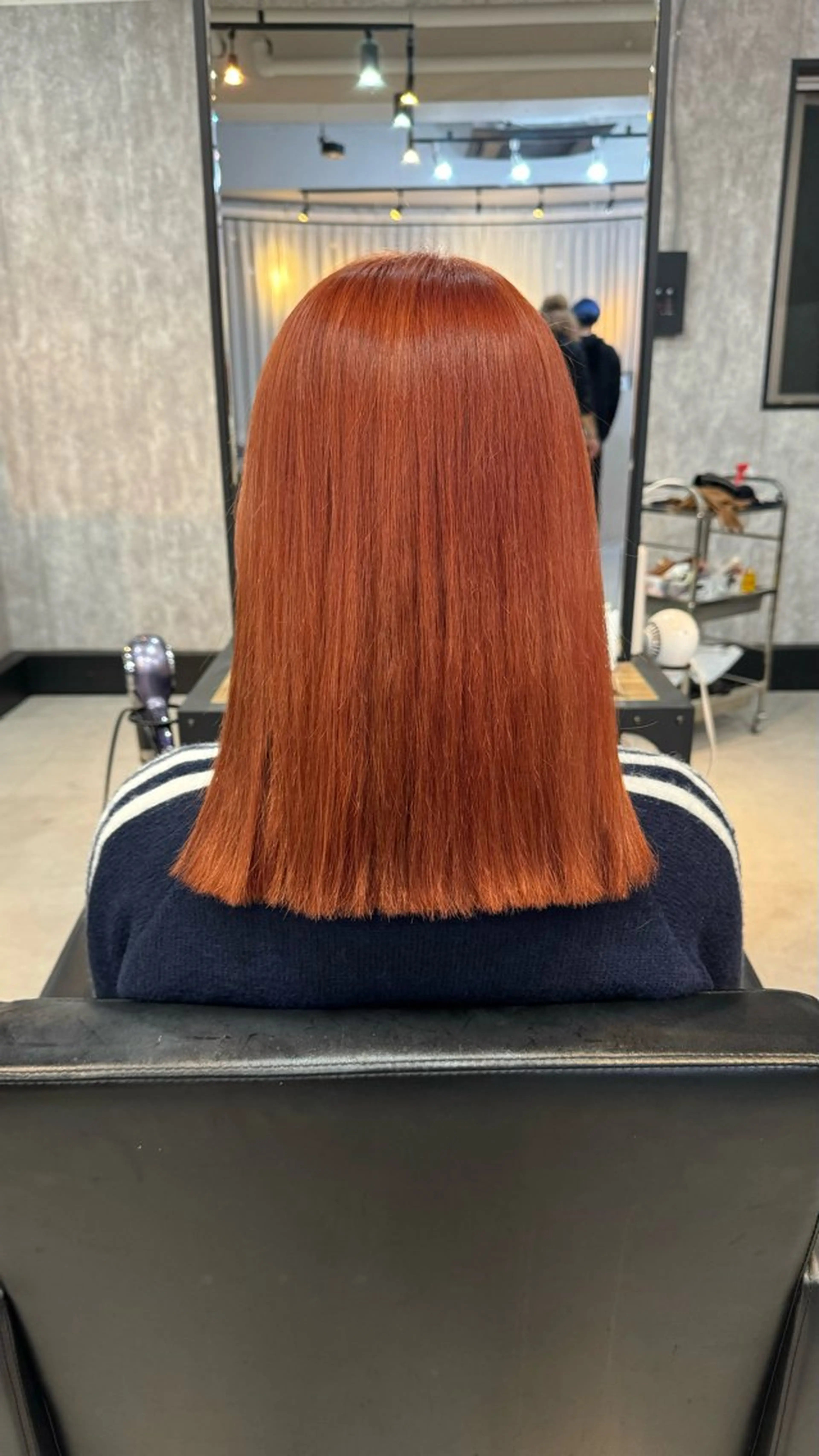 カラー オレンジ 齋藤 紗矢香のヘアスタイル