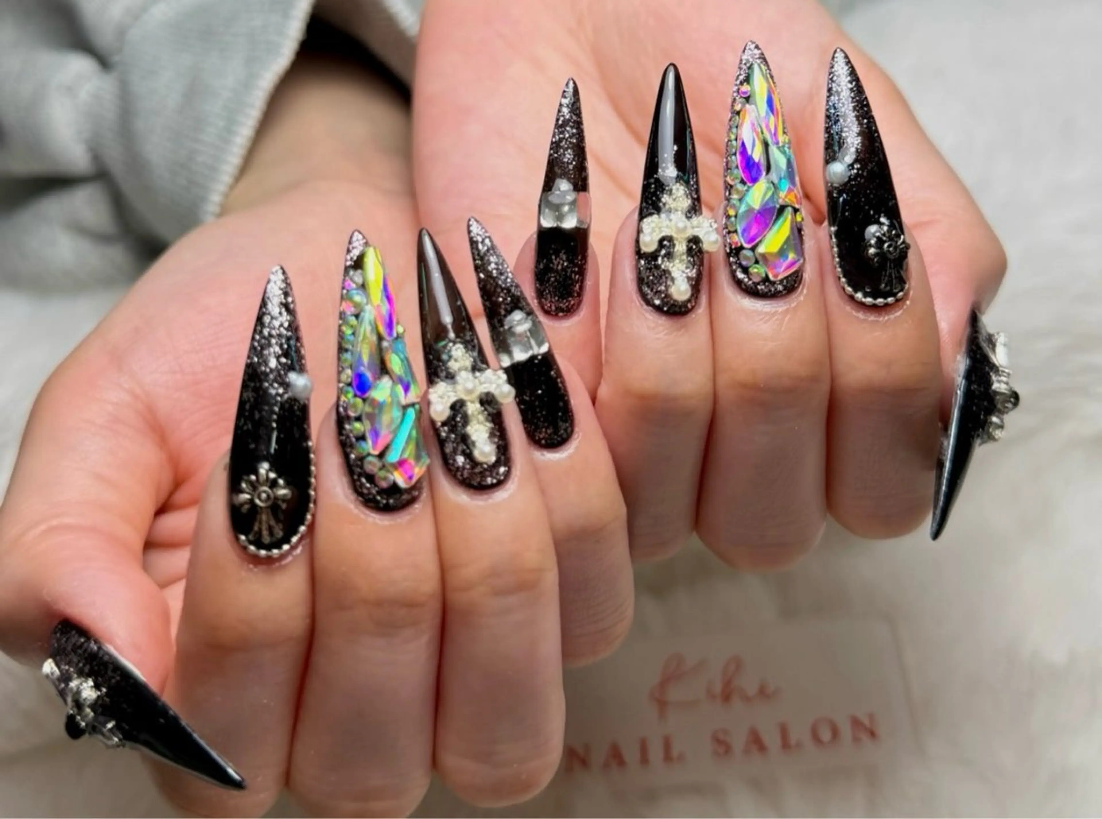 ネイル 長さ出し 持ち込み ハンドネイル 清水 ユナのネイルデザイン