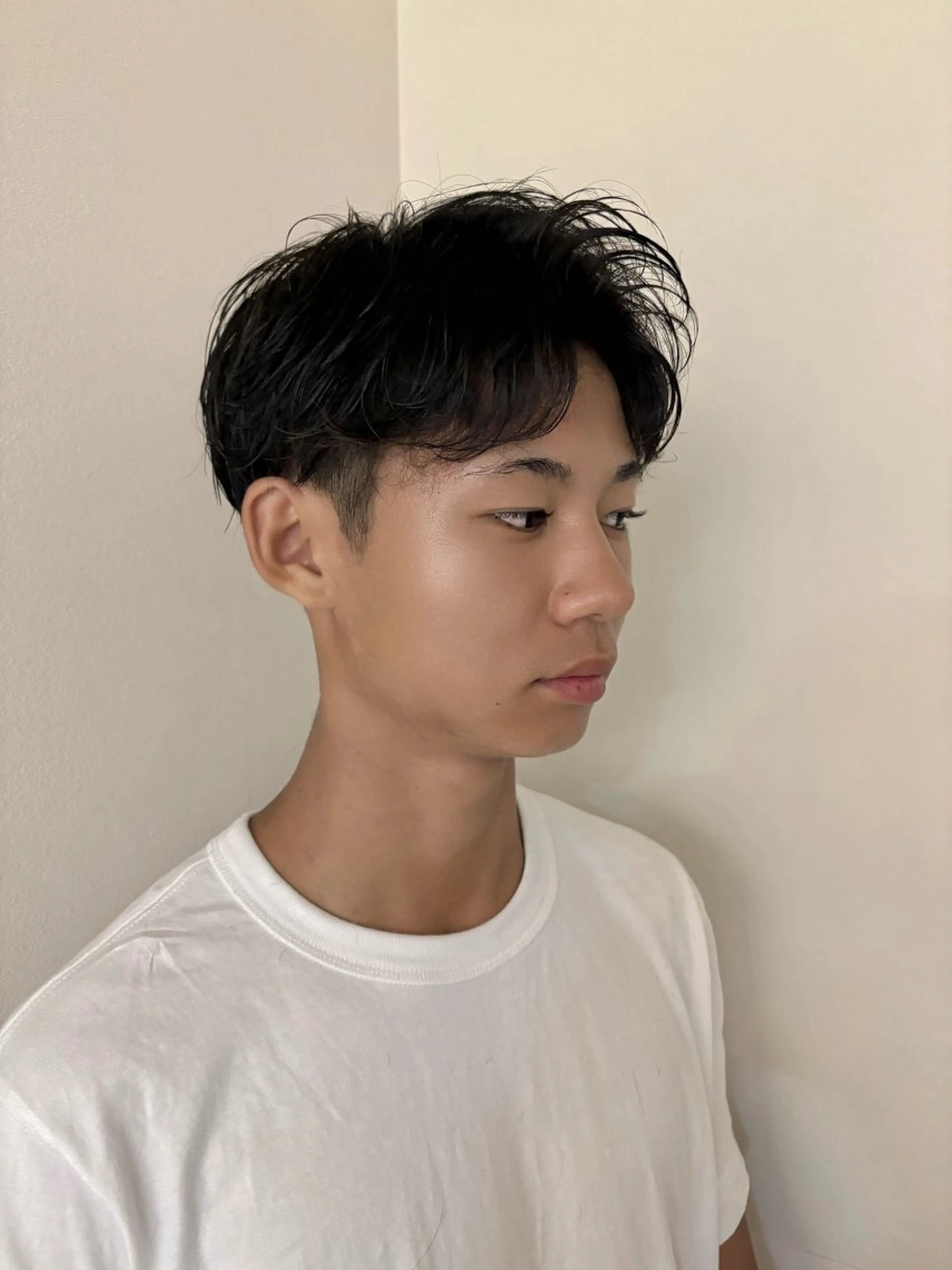 ショート メンズ ショートヘア カット 直毛救済パーマ/神奈 川/生田/木村のヘアスタイル