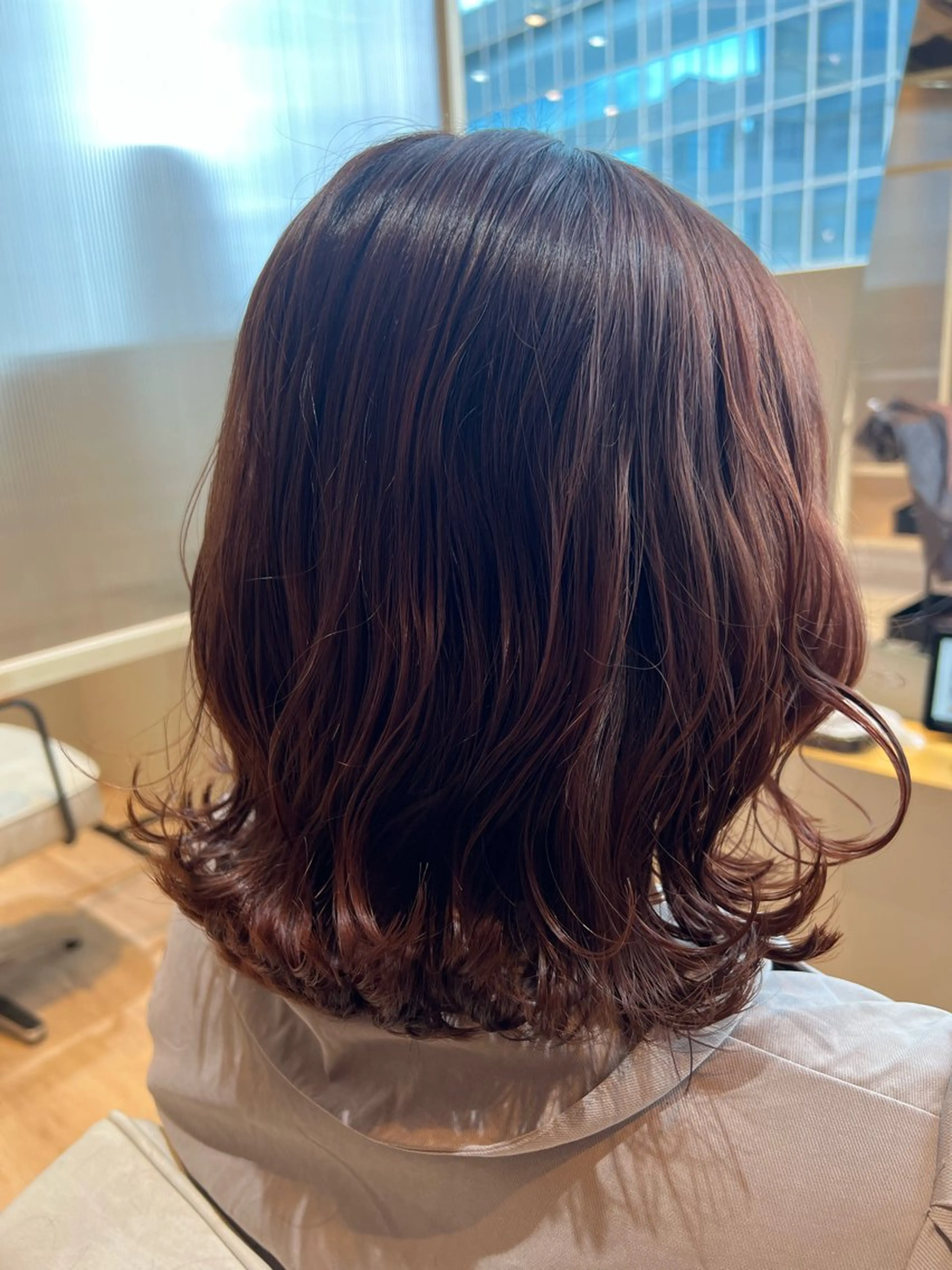 ミディアム カラー ブラウンカラー ヘアカラー 🐶 Zina川崎 竹下  あい🐶のヘアスタイル