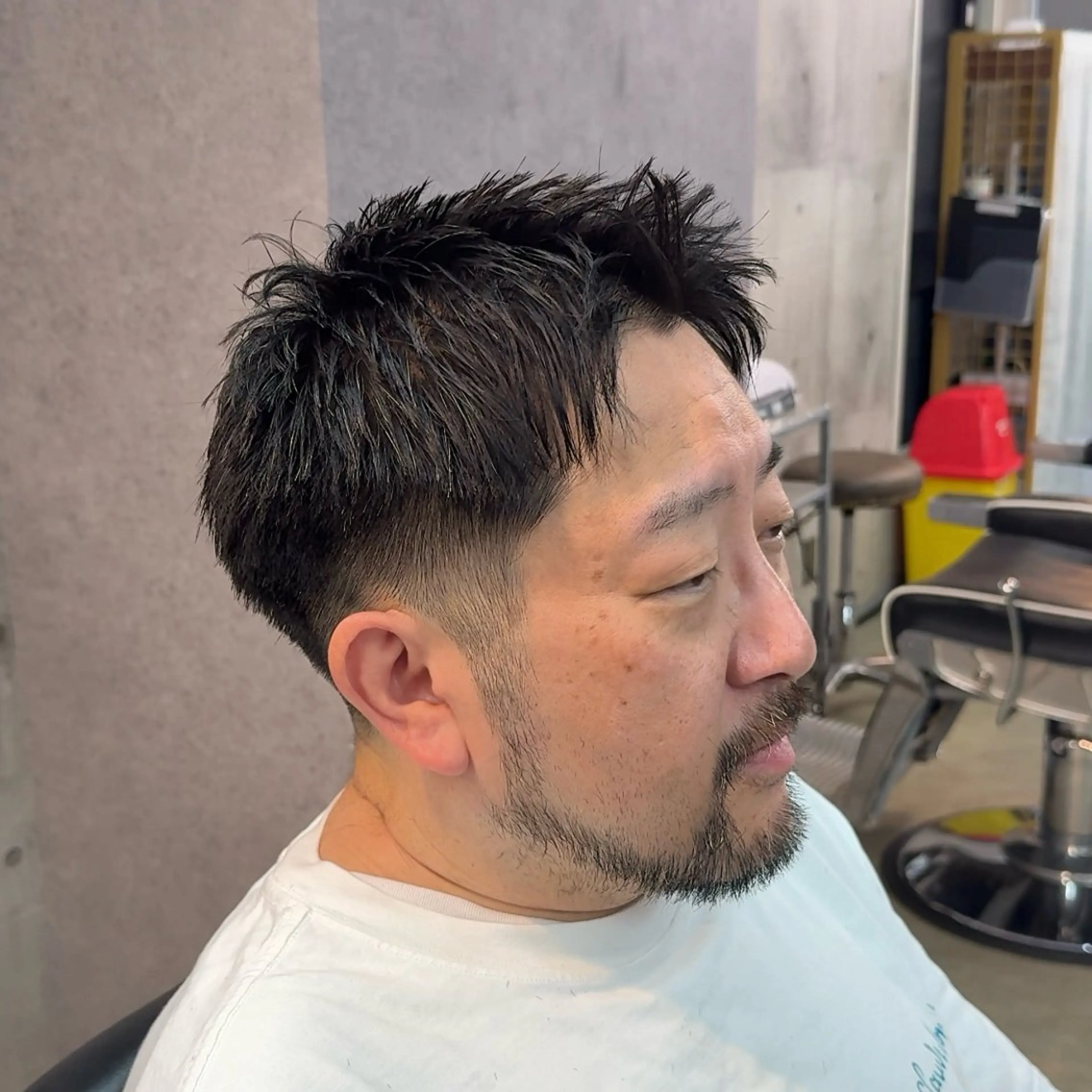 ショート パーマ ヘアアレンジ メンズ MENIN メンズ サロン　望月　涼太のヘアスタイル