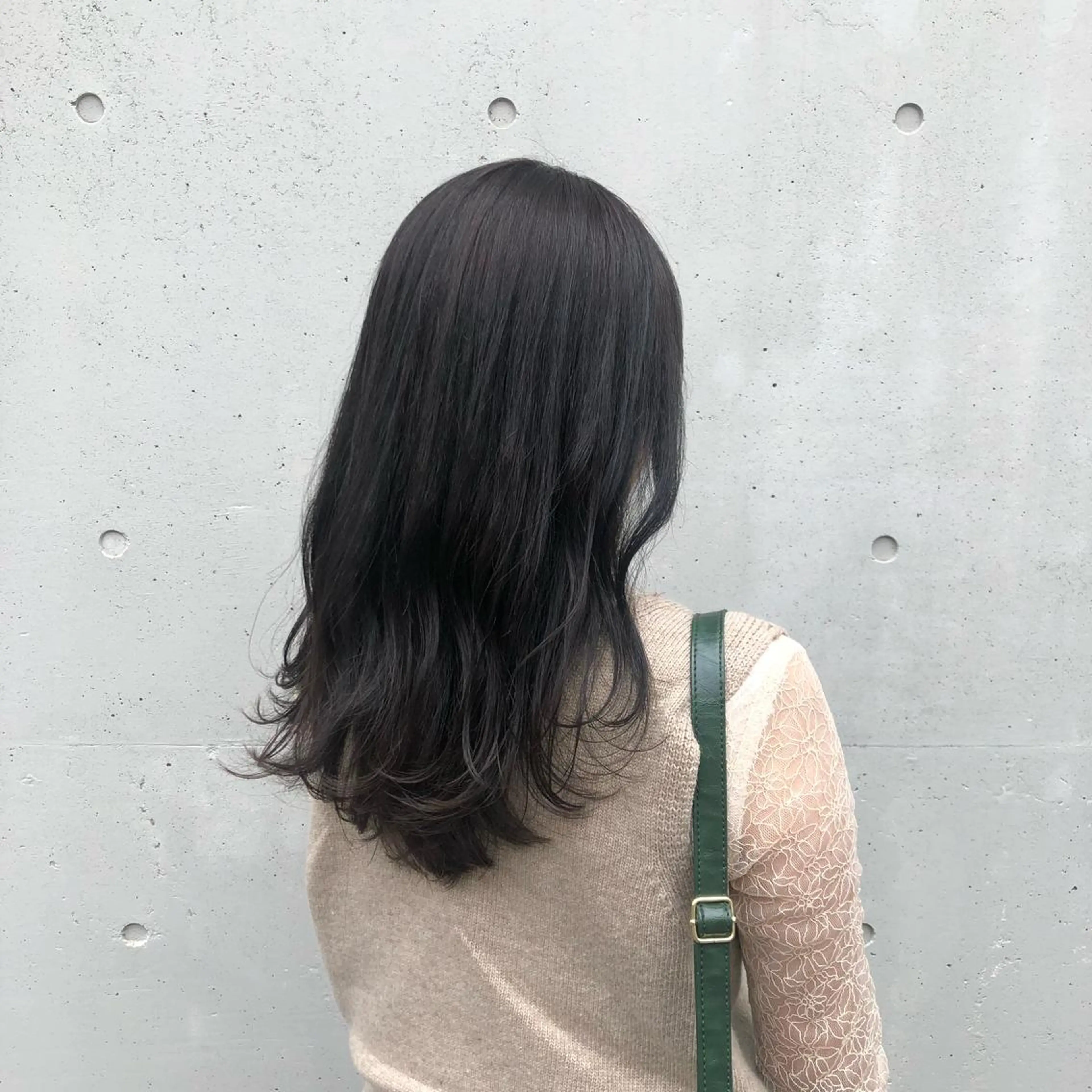 ロング カラー グレージュ 酸性縮毛矯正🧴韓国 レイヤー/髪質改善のヘアスタイル