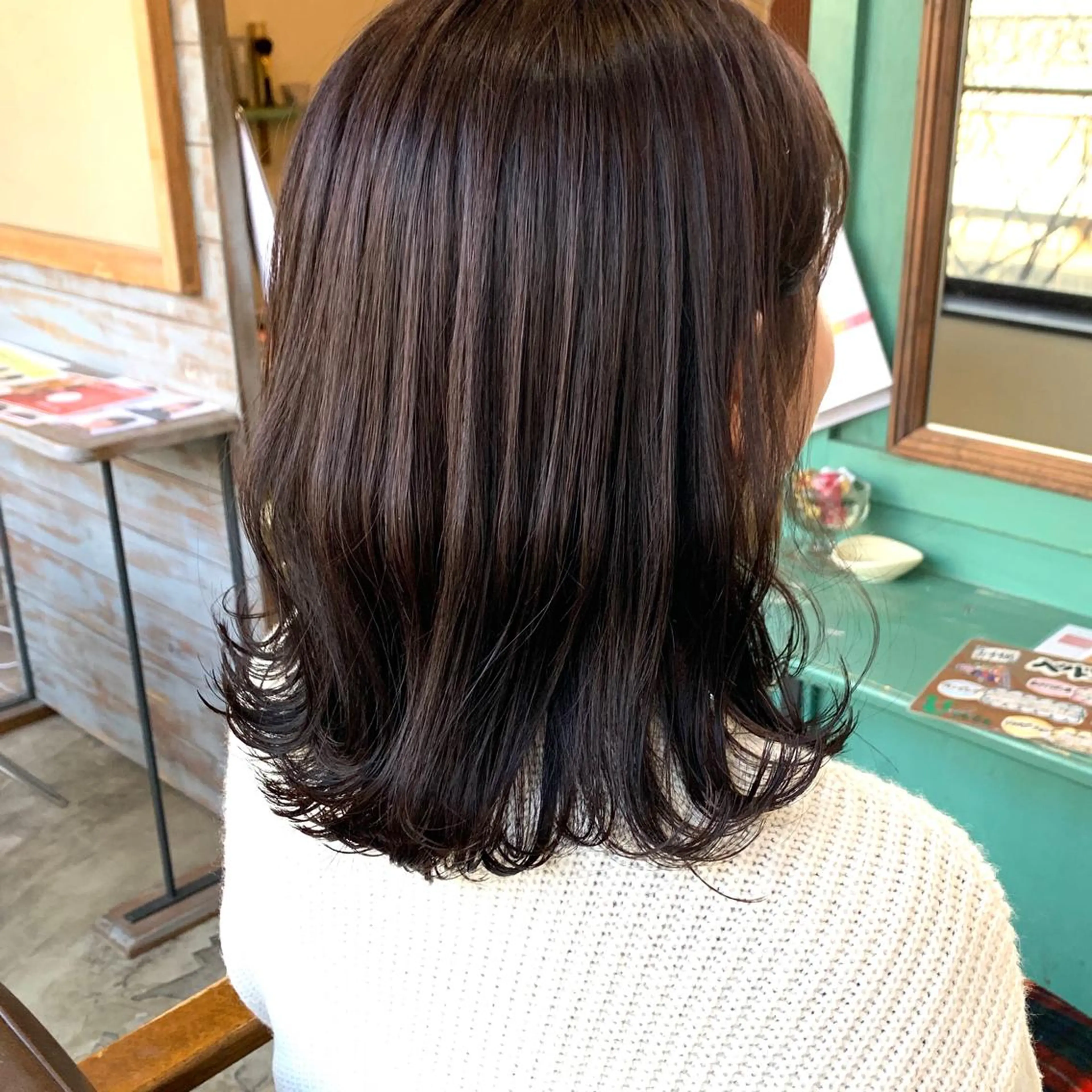 ミディアム カラー ヘアアレンジ カット ヘアカラー 🌻あいり merci.🌻のヘアスタイル