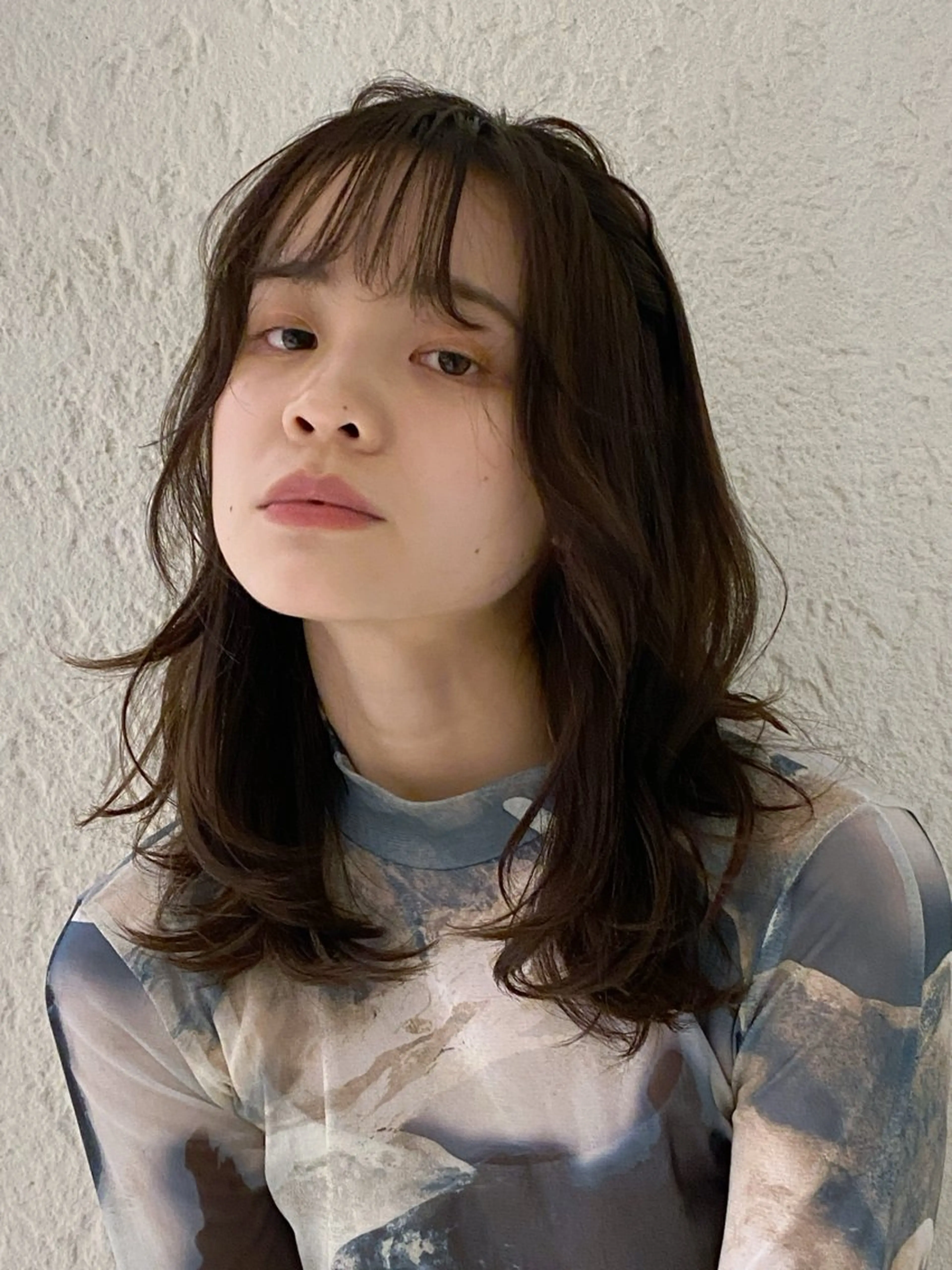 ミディアム 山下 優美のヘアスタイル