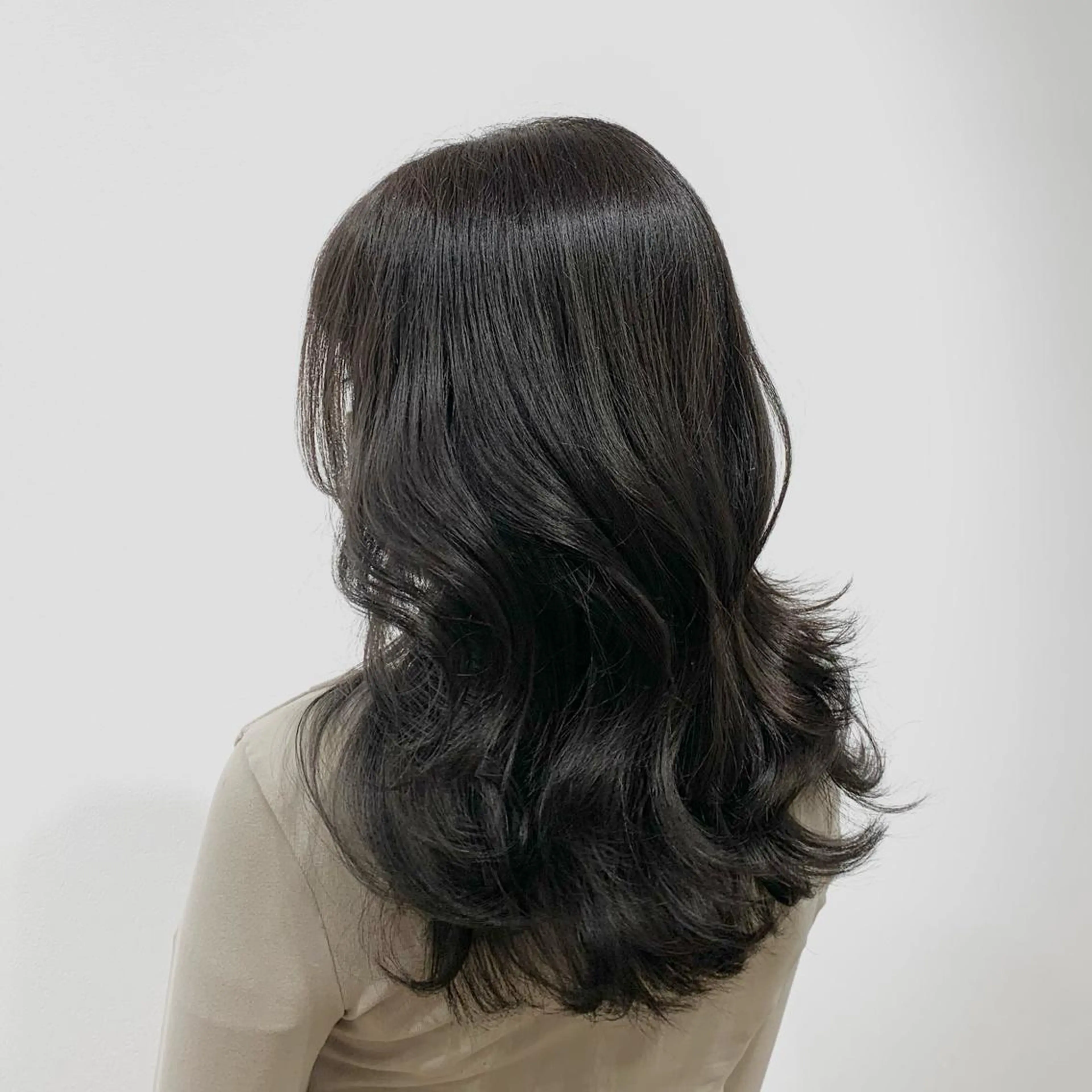 ロング カラー ヘアアレンジ キヨミ 韓国レイヤーカットのヘアスタイル