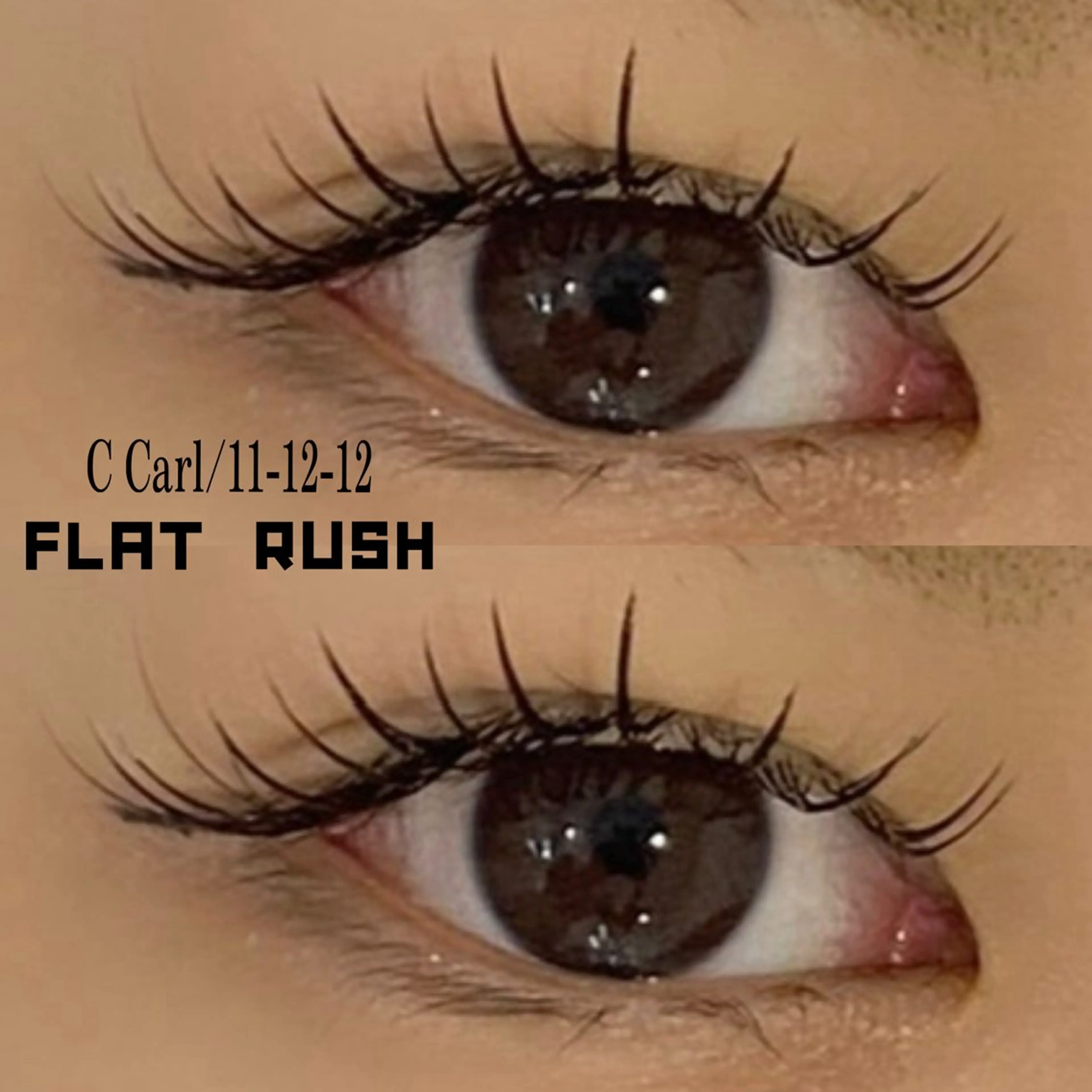 マツエク・マツパ Cカール フラットラッシュ 成美SALON eye&nailのマツエク・マツパデザイン