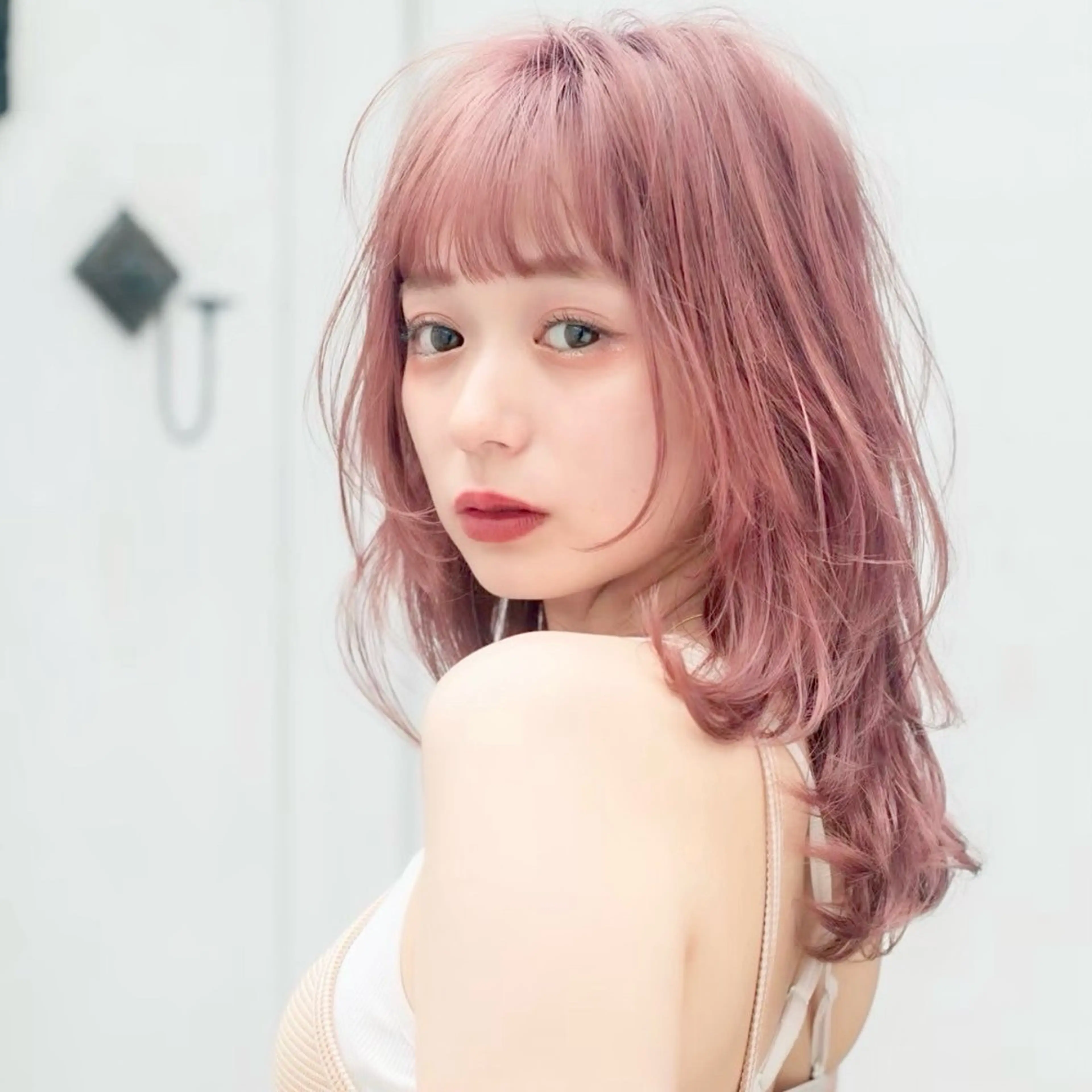 ミディアム 縮毛矯正/韓国ヘア /レイヤー🎀ミズキのヘアスタイル