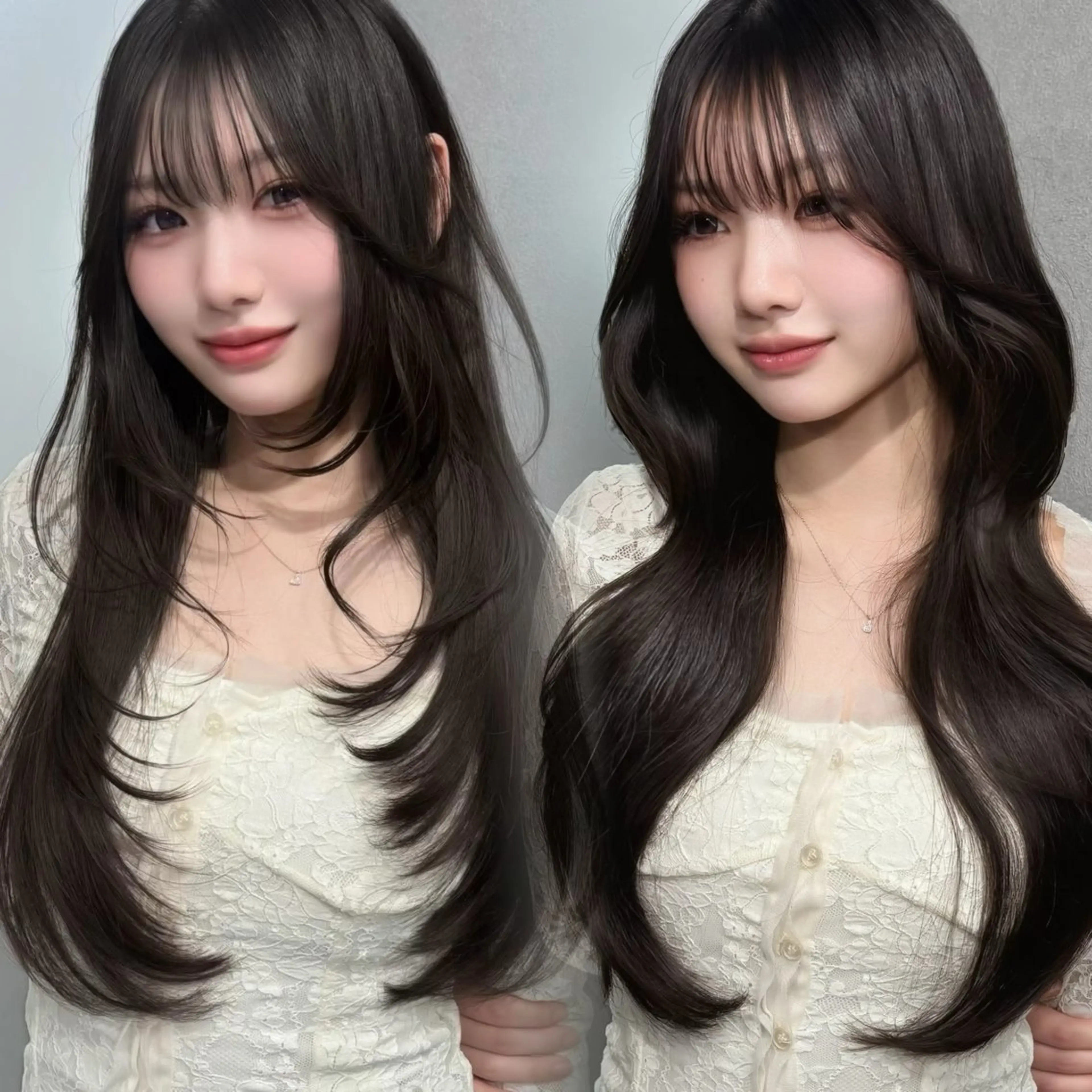 ロング レイヤーカット 友田 那都のヘアスタイル