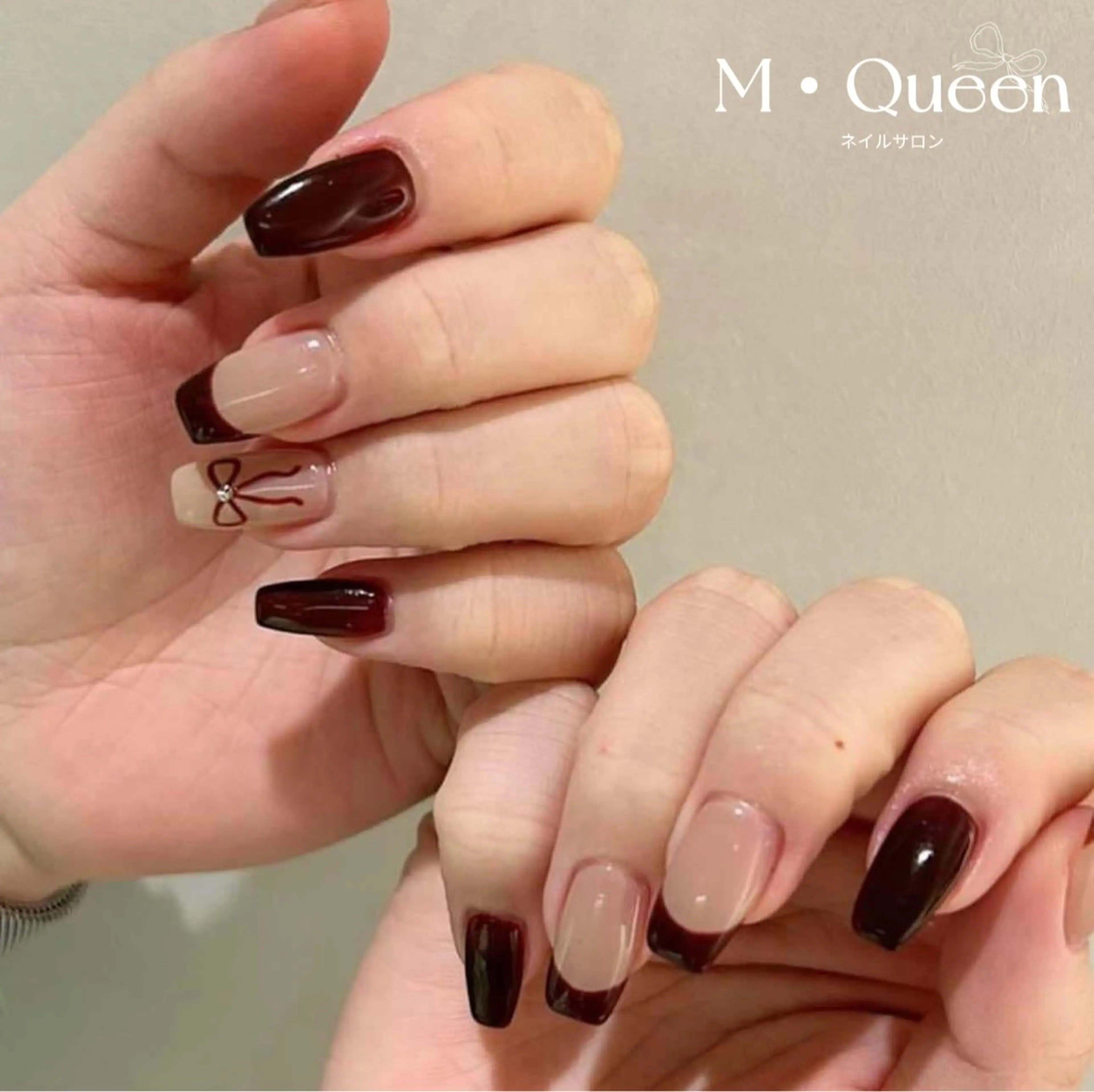 ネイル ハンドネイル MQueen ネイルサロンマルのネイルデザイン