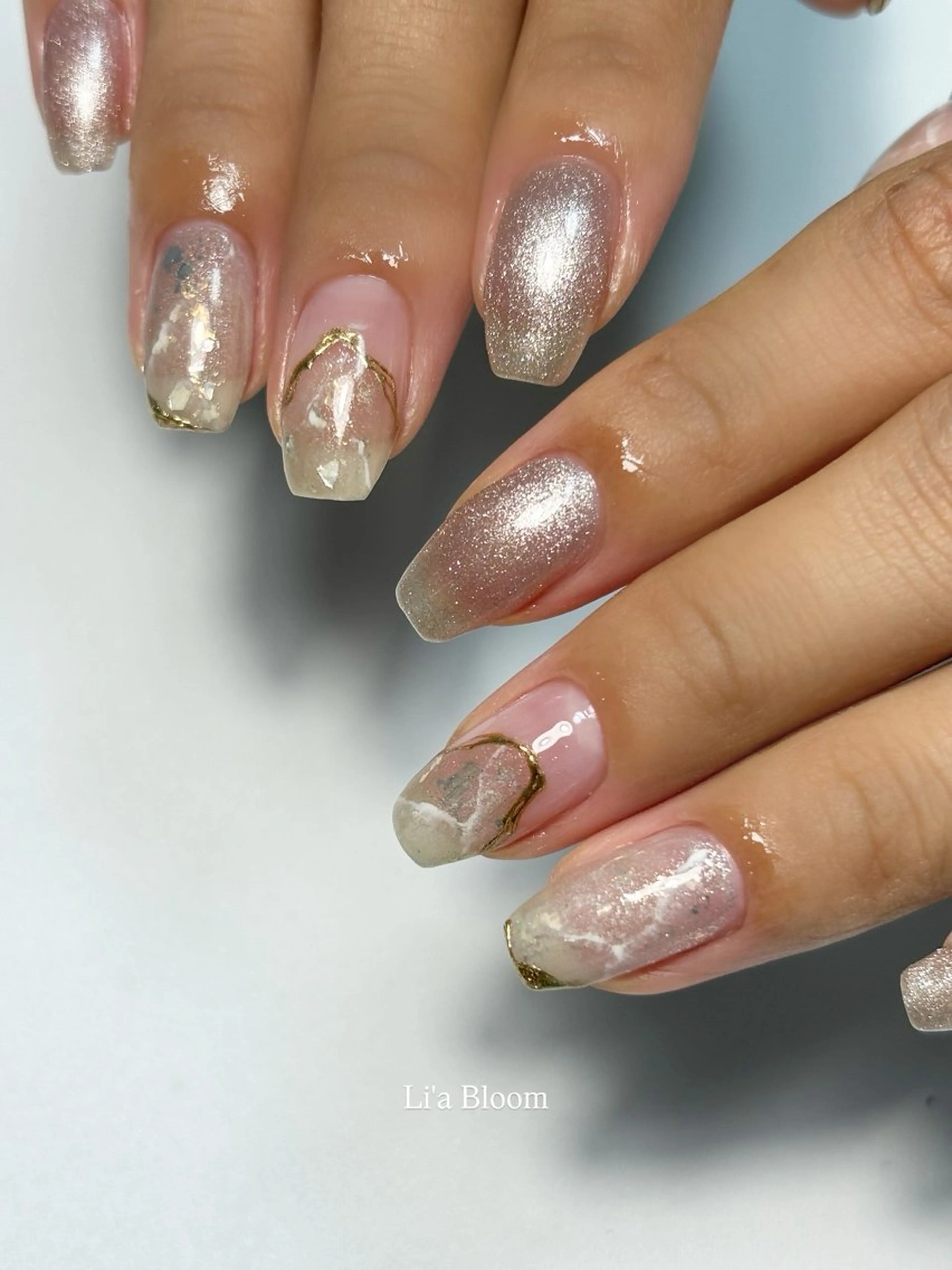 ネイル ハンドネイル Li'a Bloom所属・🦋🤍 madoka🤍のネイルデザイン