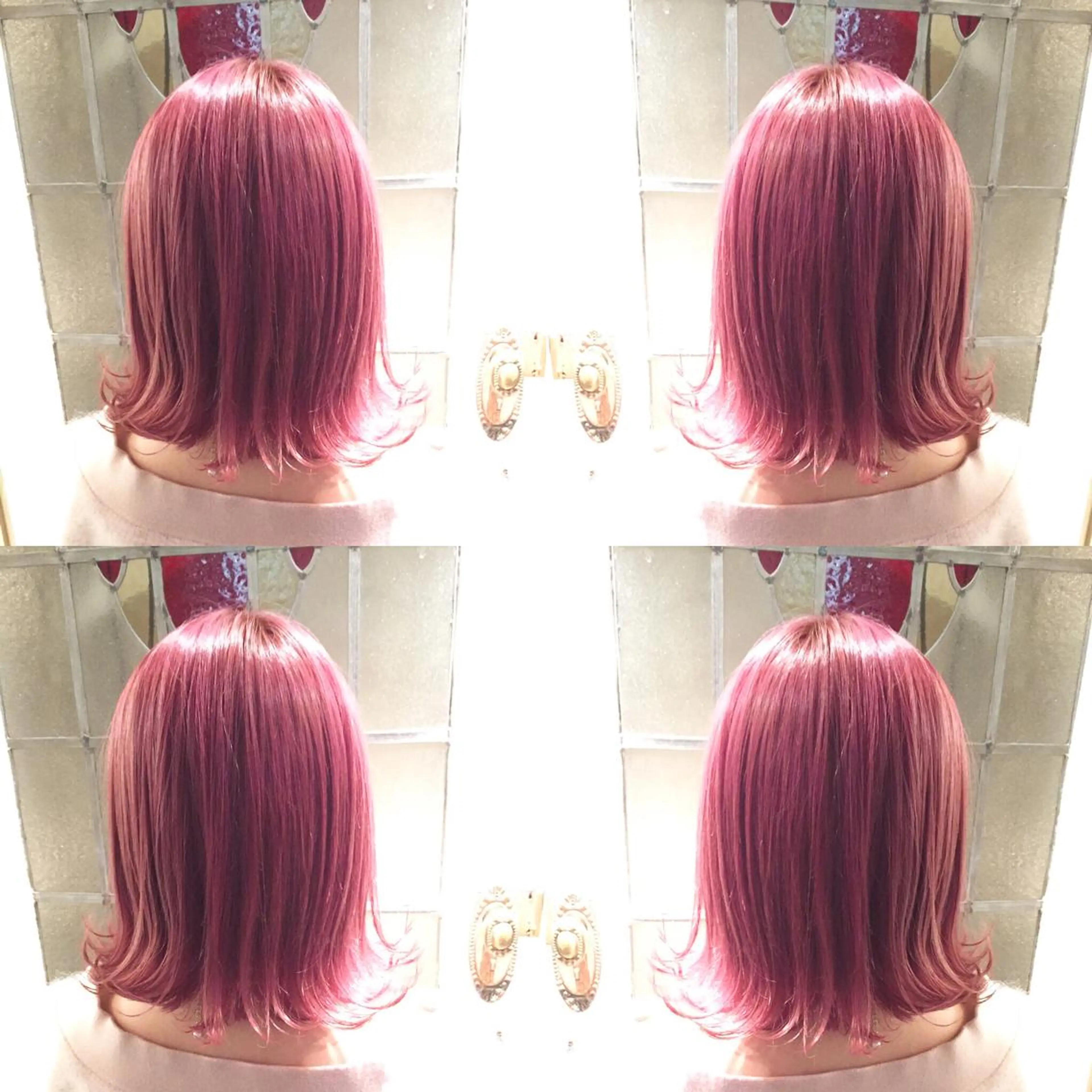 ショート カラー ブリーチ 透明感カラー ピンクカラー 露木 啓介のヘアスタイル