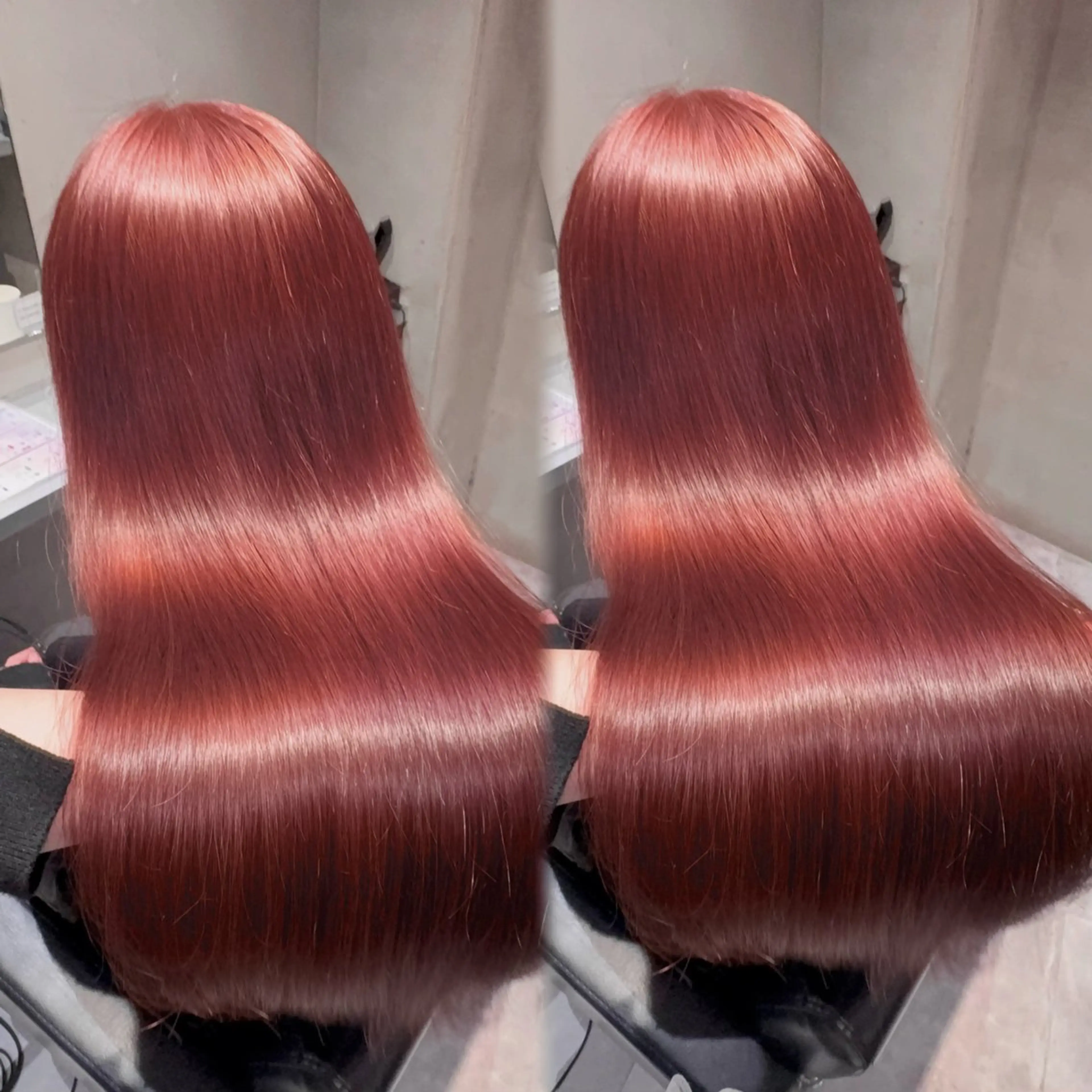 セミロング ヘアカラー トリートメント 新宿♡暖色カラー/ エクステ/スズ‎🤍のヘアスタイル