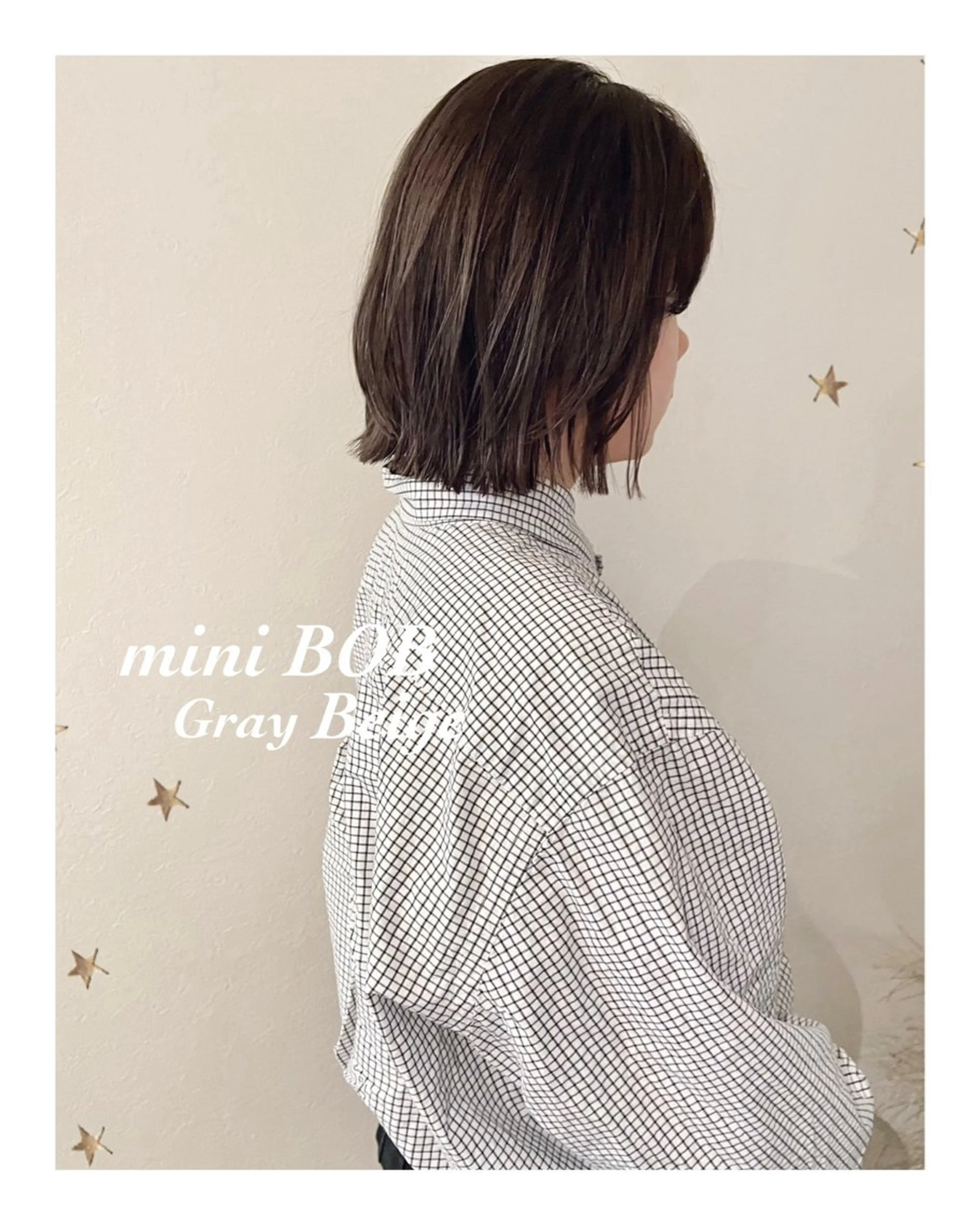 ミディアム カラー カット ヘアカラー 市川 千夏のヘアスタイル