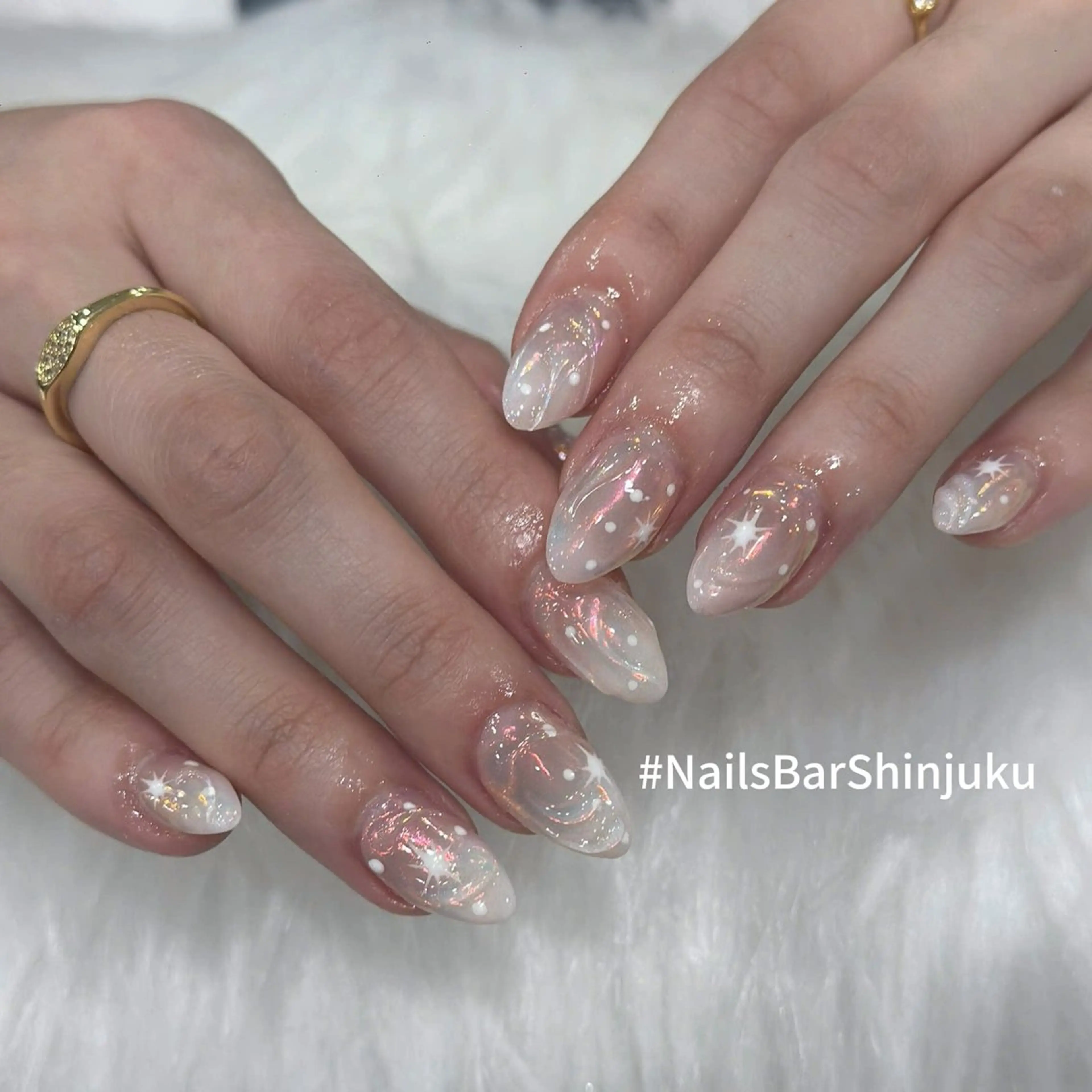 ネイル ボルドー ブラウン チークネイル ドット フットネイル ハンドネイル NAILS BAR SHINJUKUのネイルデザイン