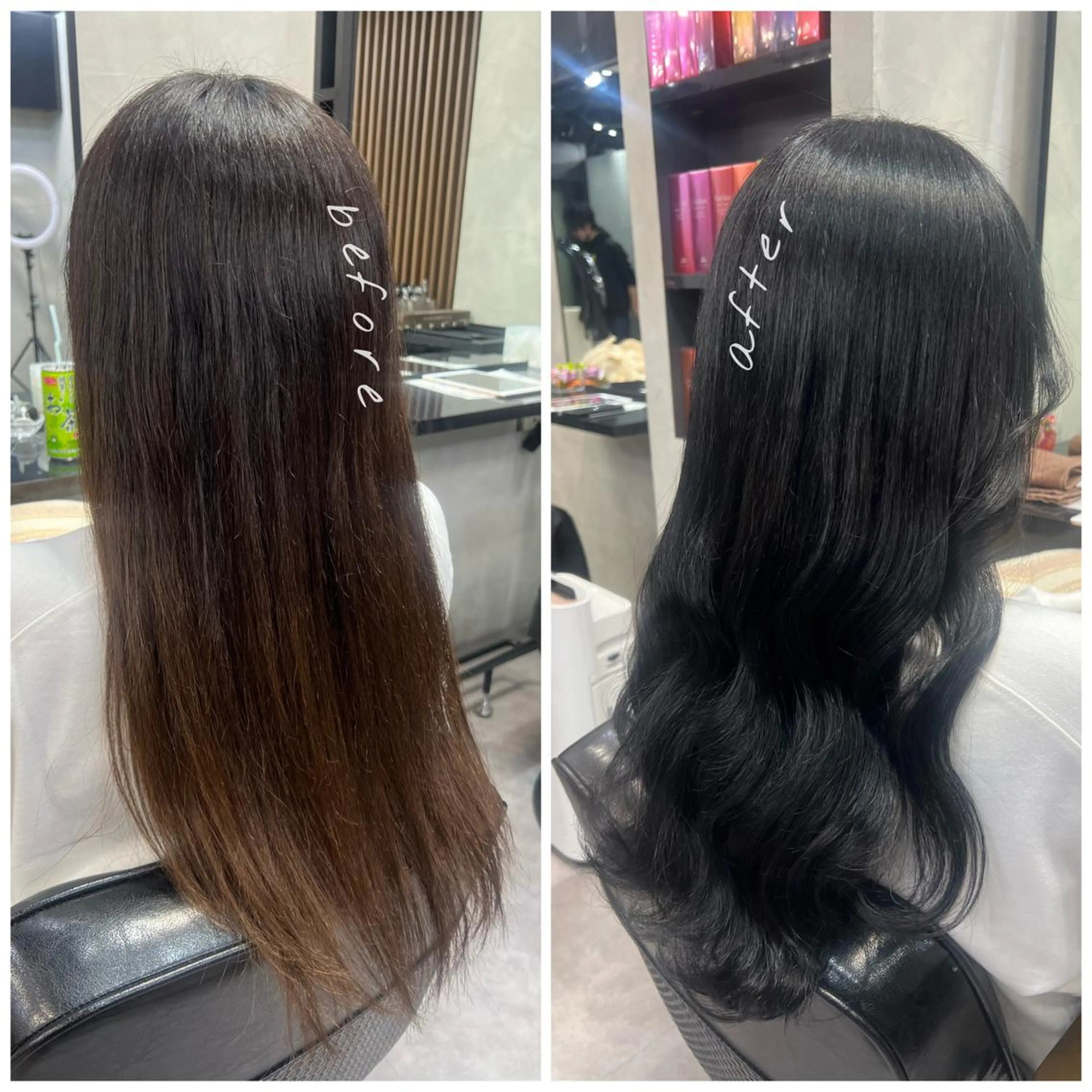 ロング カラー ヘアアレンジ 個室で似合わせ好印象 🧡外山弥千代のヘアスタイル