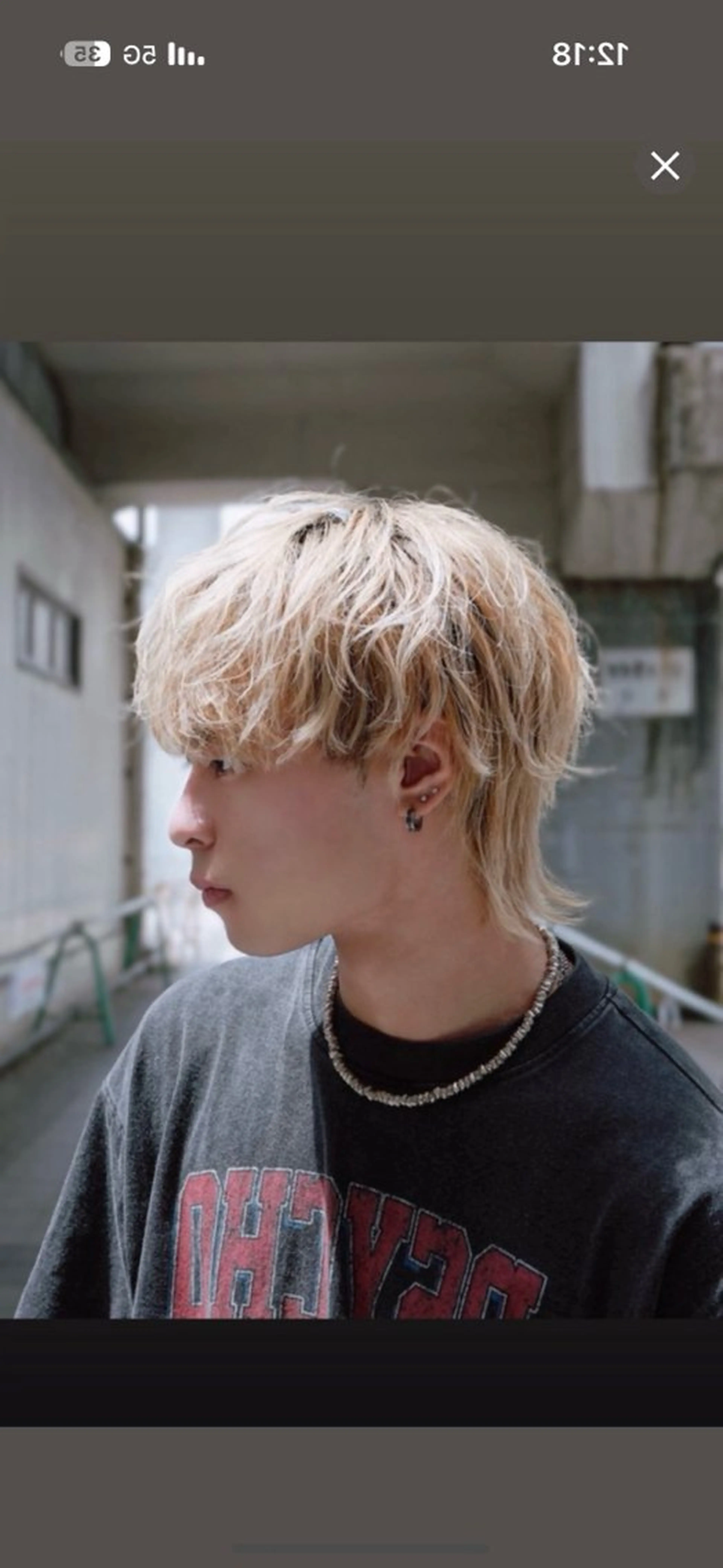 ショート カラー パーマ メンズ ツイストスパイラル/ 😈波巻き/いっさのヘアスタイル