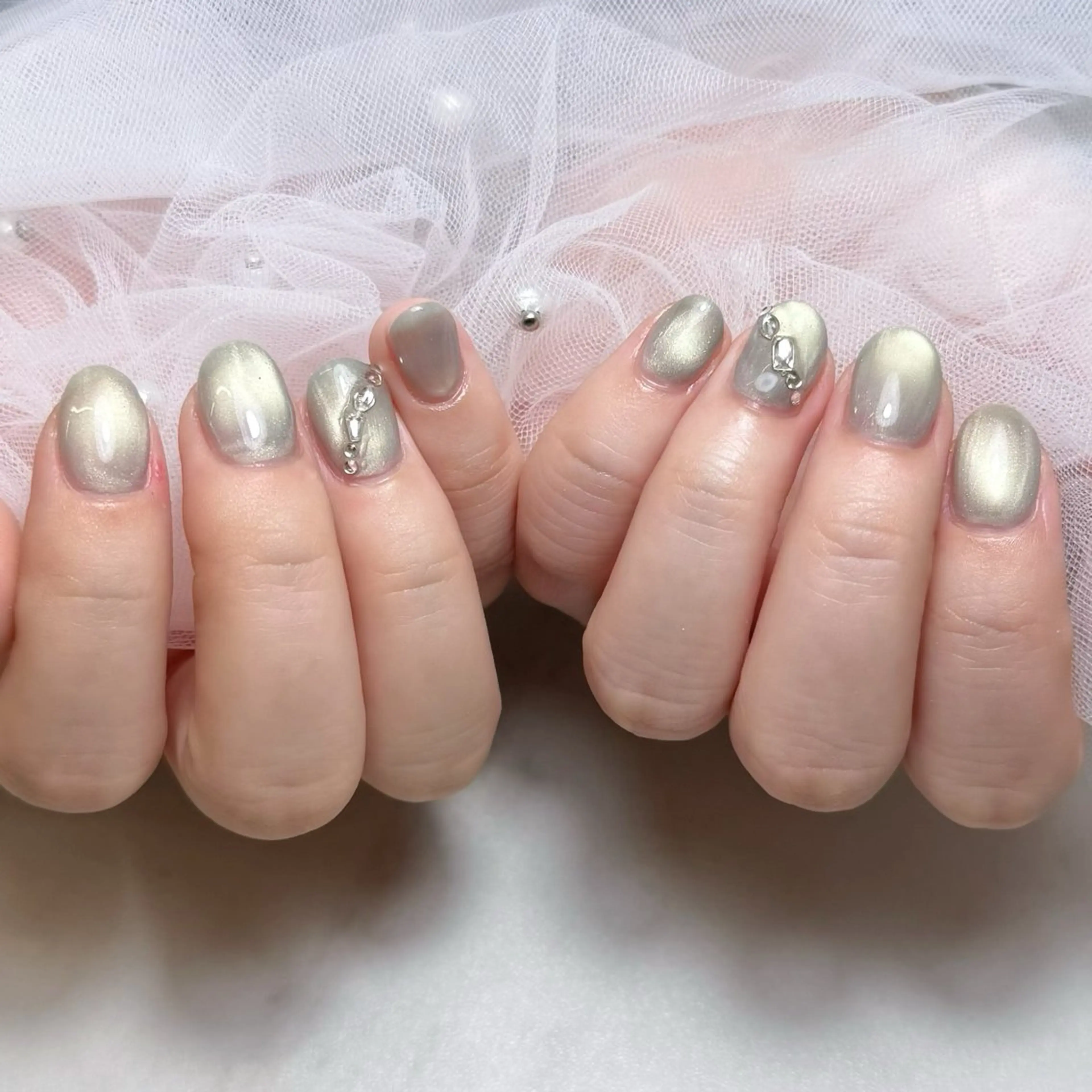 ネイル ハンドネイル mau🩵nail 堺筋本町｜心斎橋のネイルデザイン