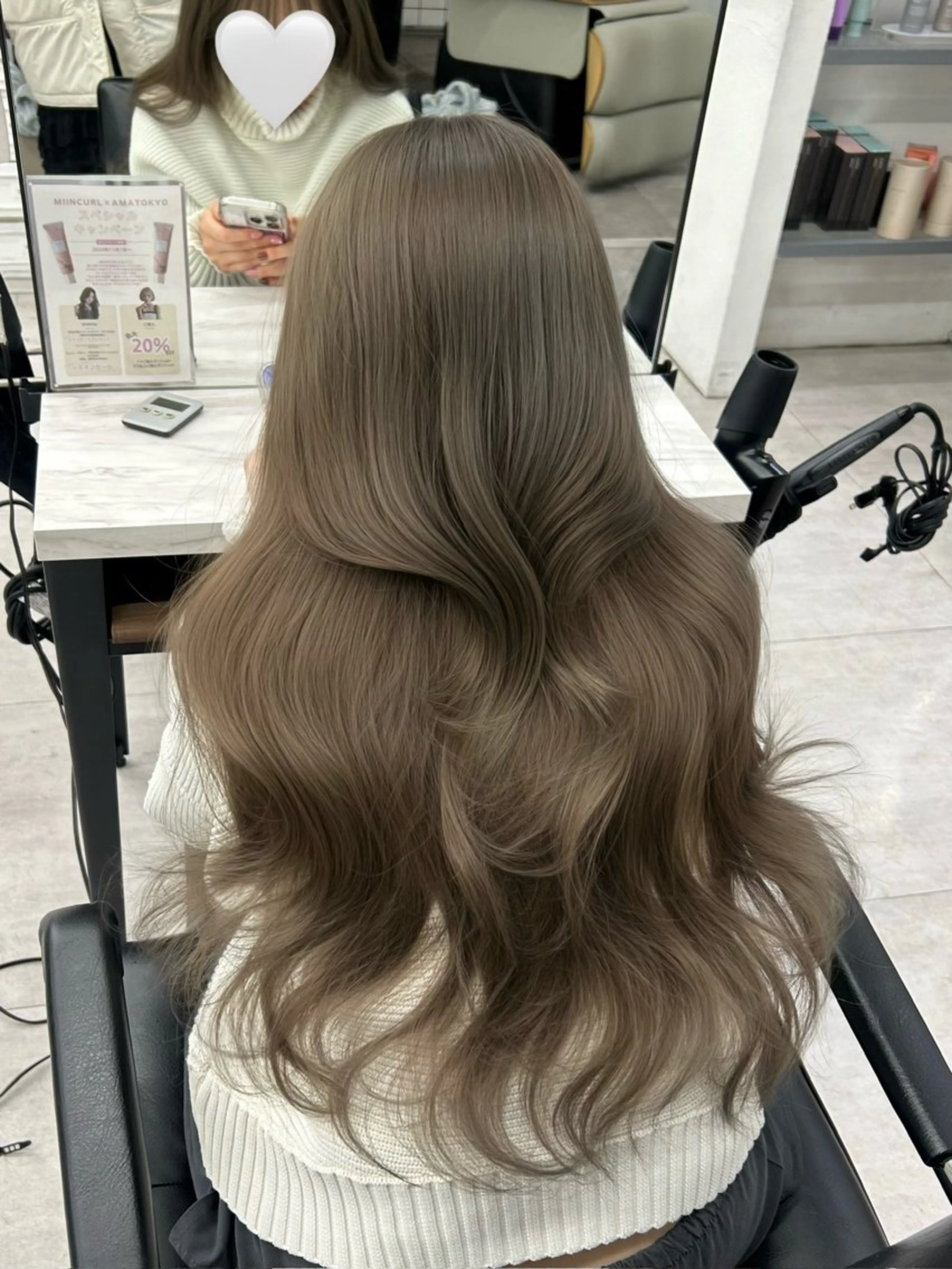 ロング カラー カット ヘアカラー トリートメント 透明感カラー 古山 結季🌙🖤のヘアスタイル