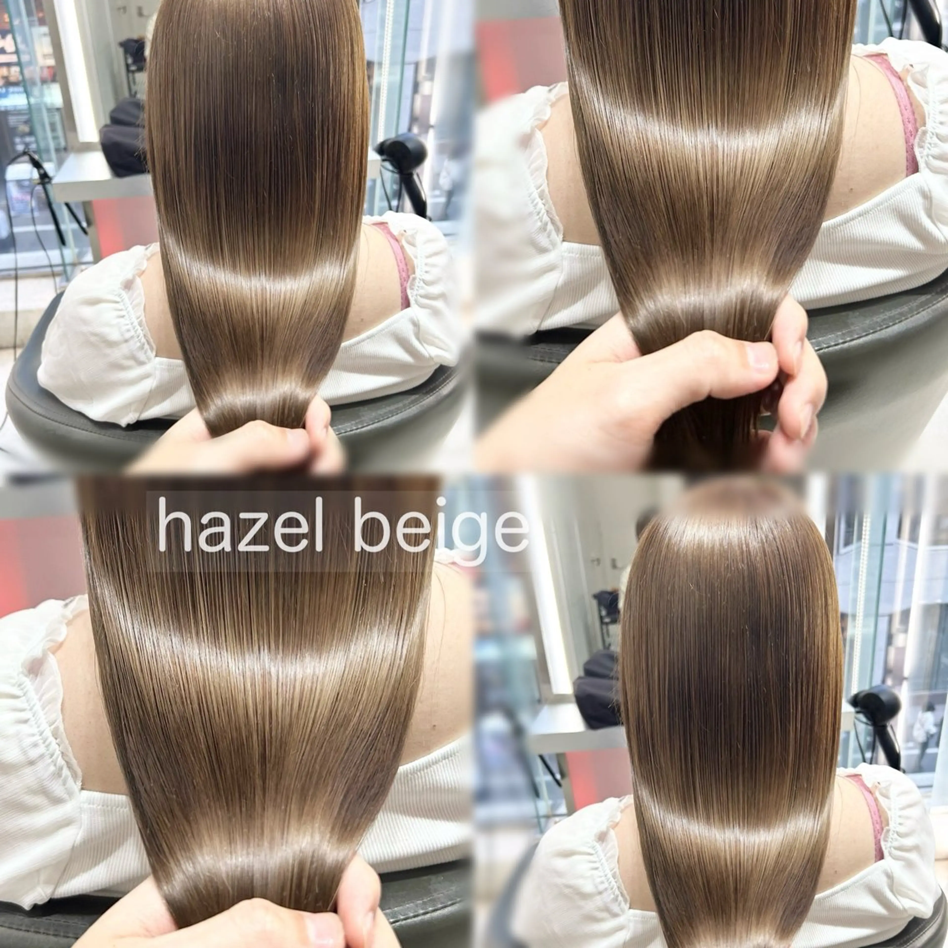 【ダメージレスで透明感を🌟】ブリーチなしダブルカラー+似合わせカット+高保湿3stepトリートメント🫧の写真