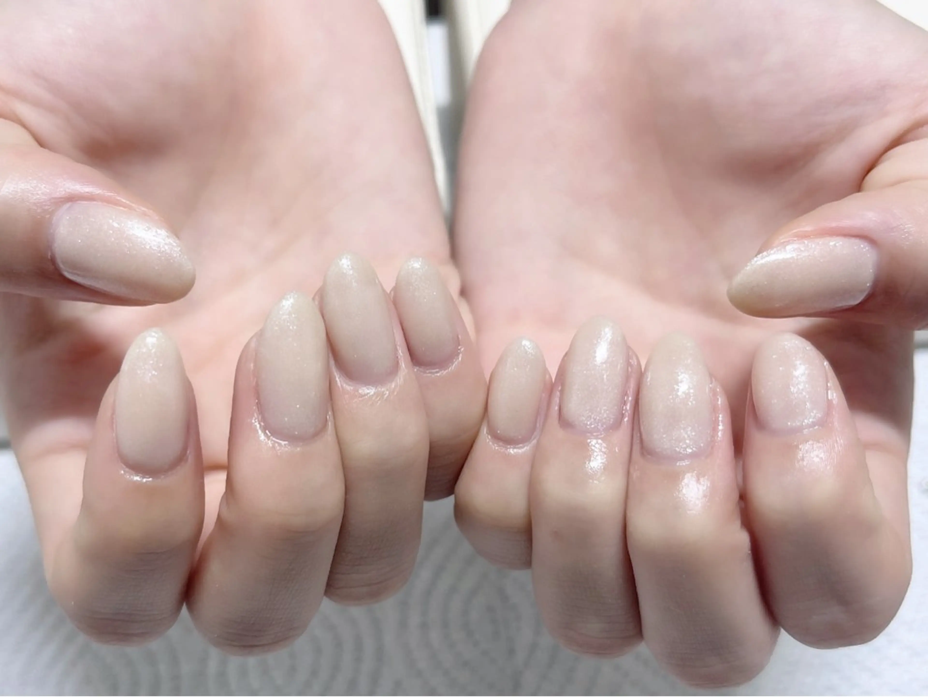 ネイル ラメ(グリッター) ワンカラーネイル ハンドネイル Belle Fleuve ASUのネイルデザイン