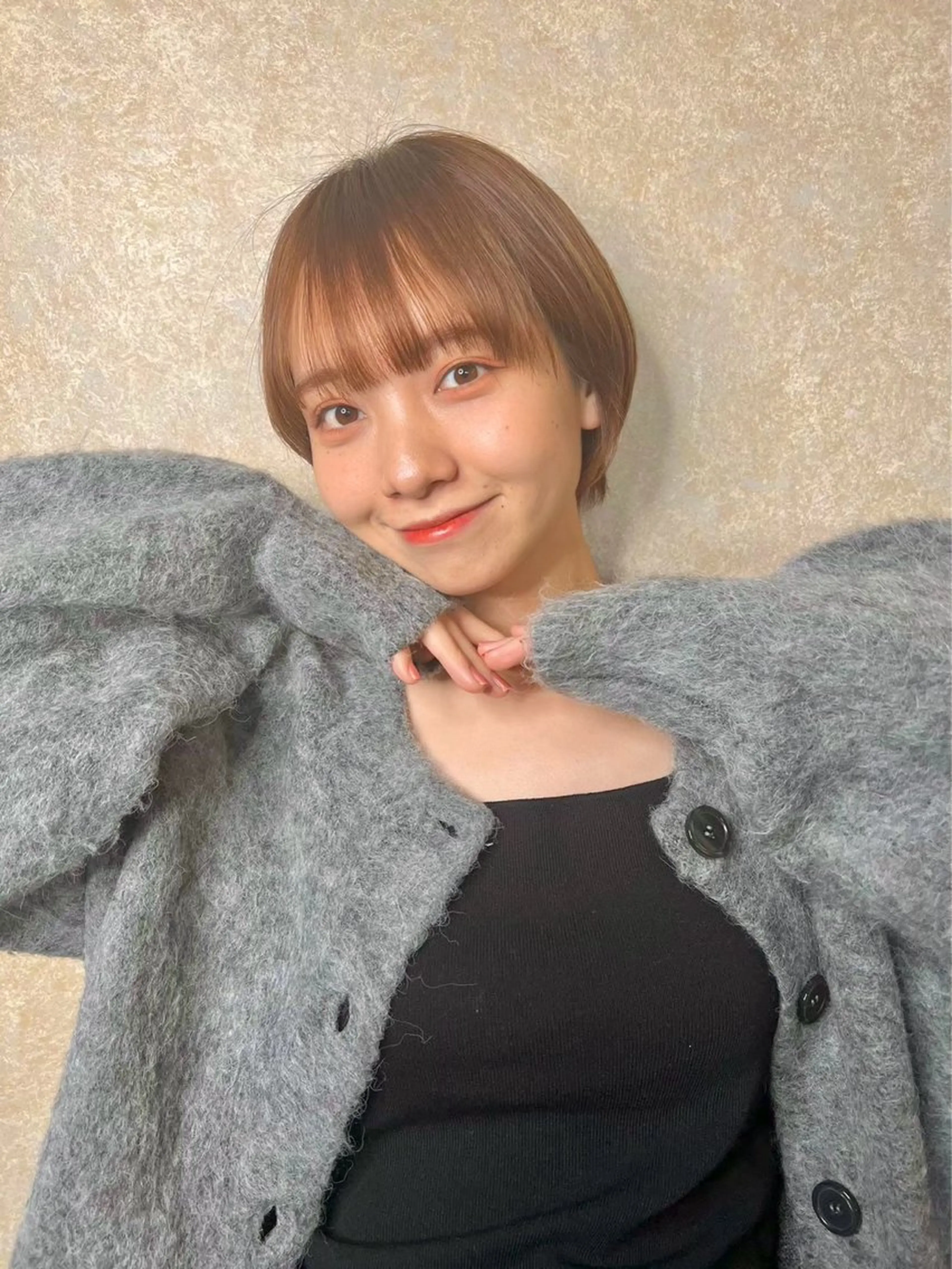 ショート ショートボブ ボブ ショートヘア カット ヘアカラー トリートメント 片柳 美友季のヘアスタイル