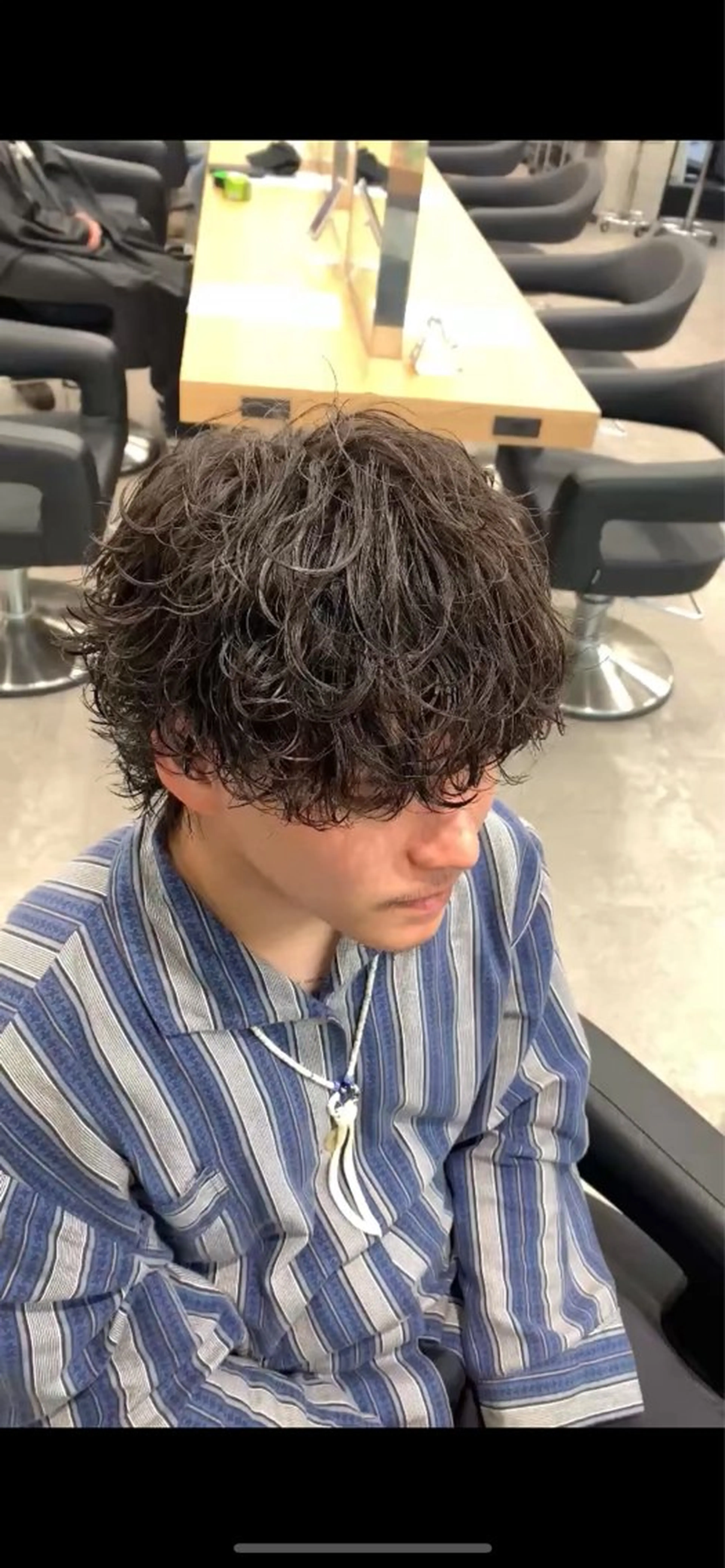 パーマ メンズ カット パーマ ヘアセット 波巻き/サーフカール 🌊吉野裕稀のヘアスタイル