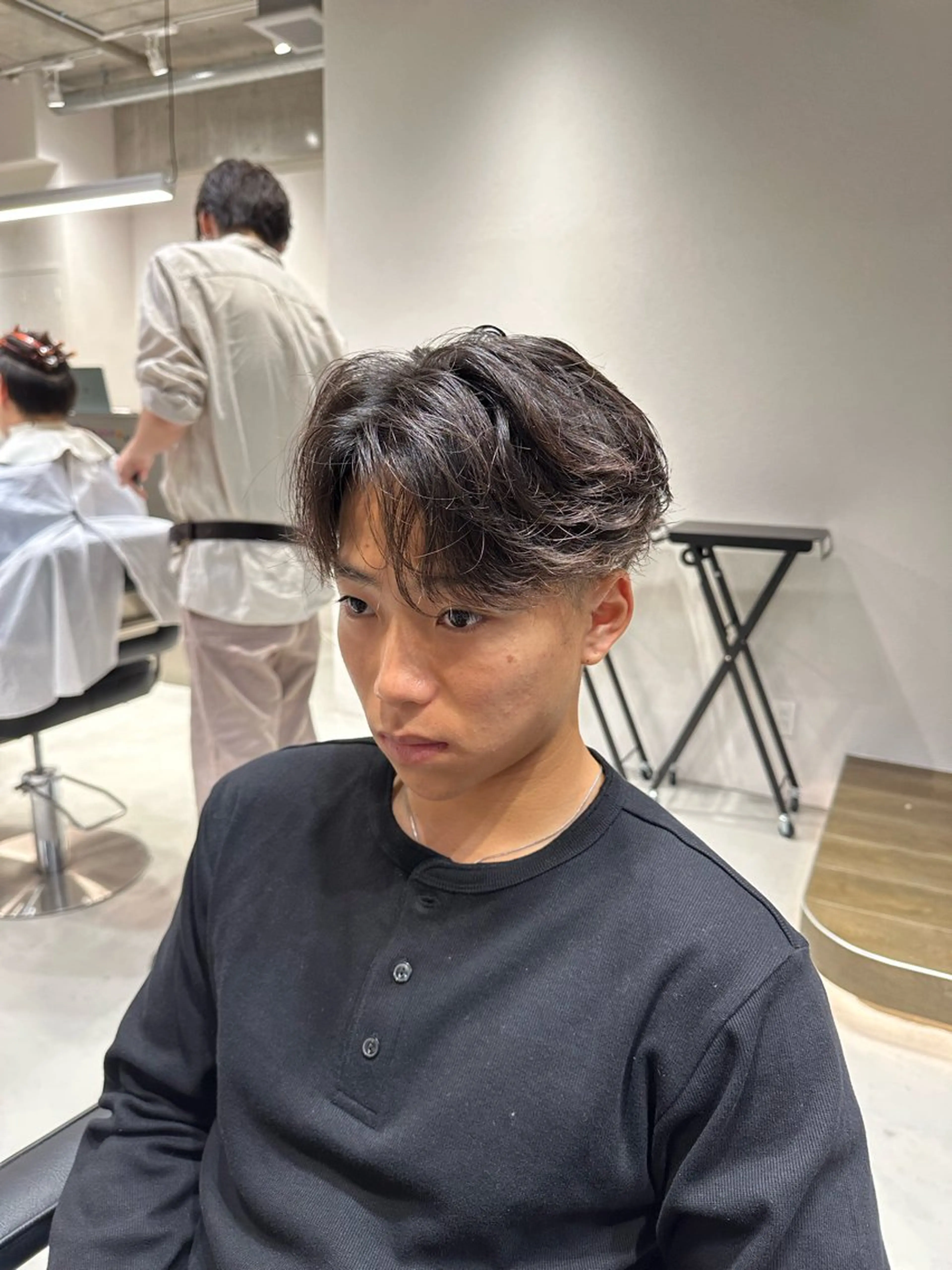 ショート パーマ メンズ カット パーマ 横浜/メンズ特化/ Farbe/田中颯斗のヘアスタイル