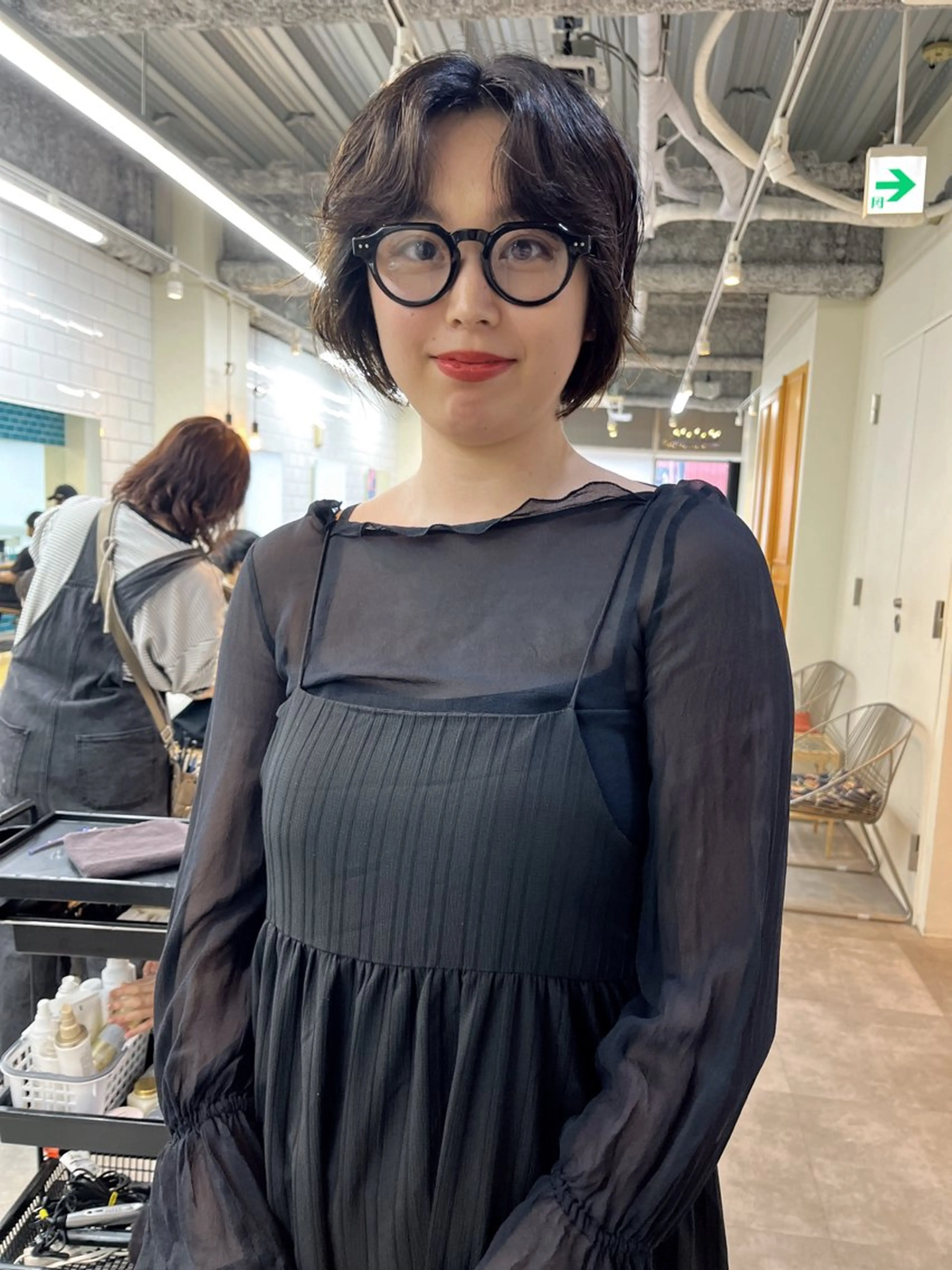 ショート パーマ カット パーマ トリートメント KOKI/ ボブ/ パーマ/透明感カラーのヘアスタイル