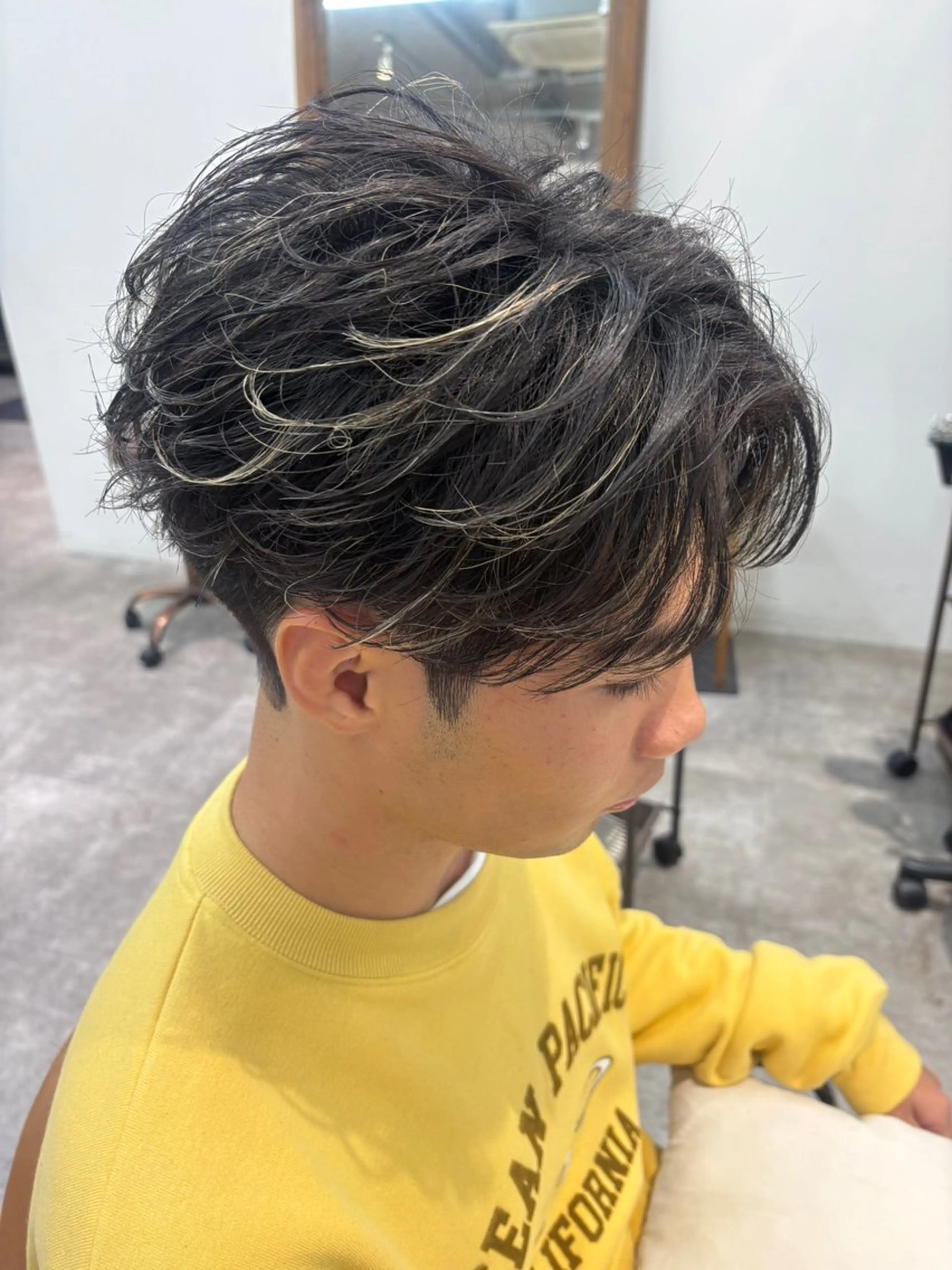 パーマ メンズ カット パーマ 中島 耀一朗のヘアスタイル