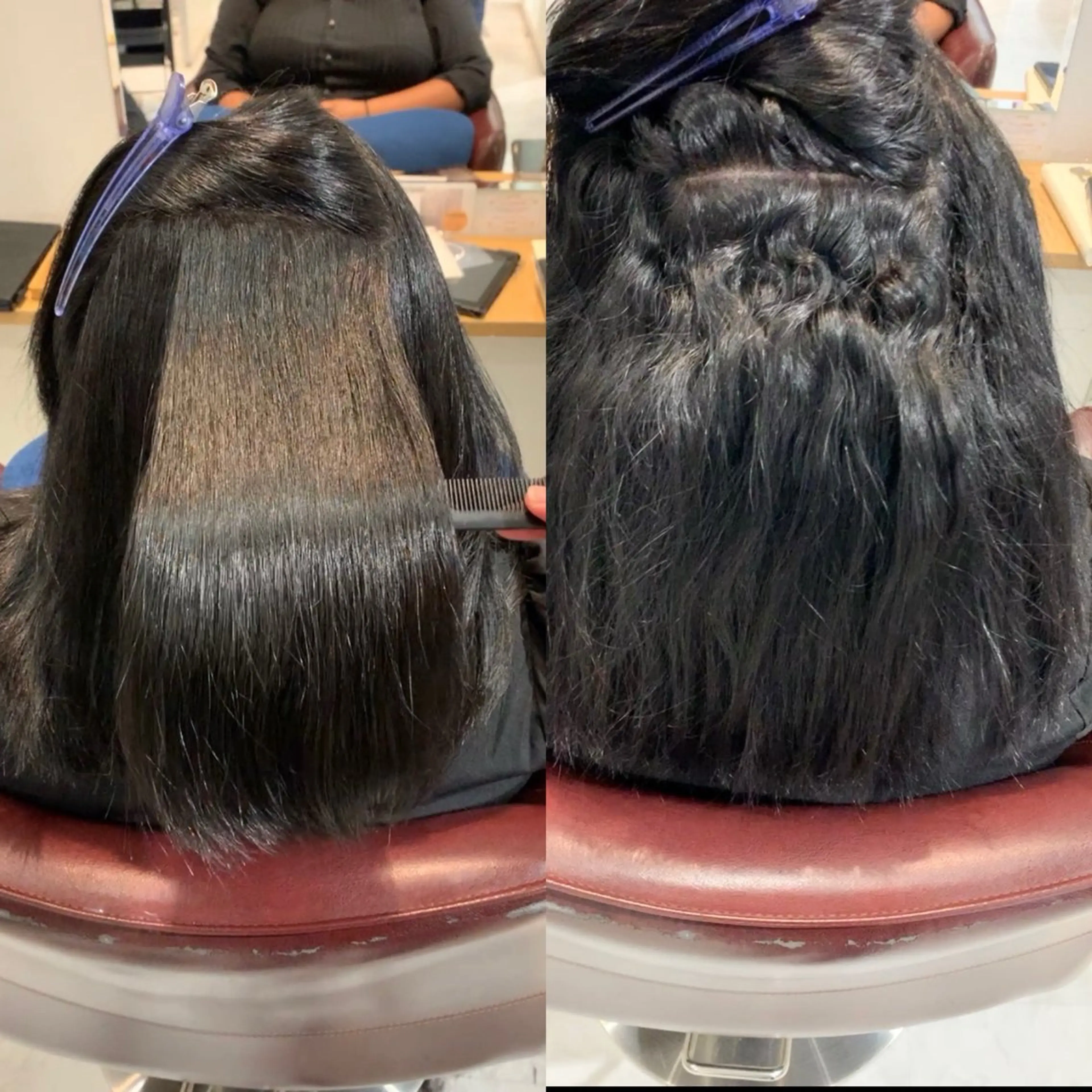 セミロング パーマ どんな髪も綺麗に✨ 髪質改善×縮毛矯正のヘアスタイル