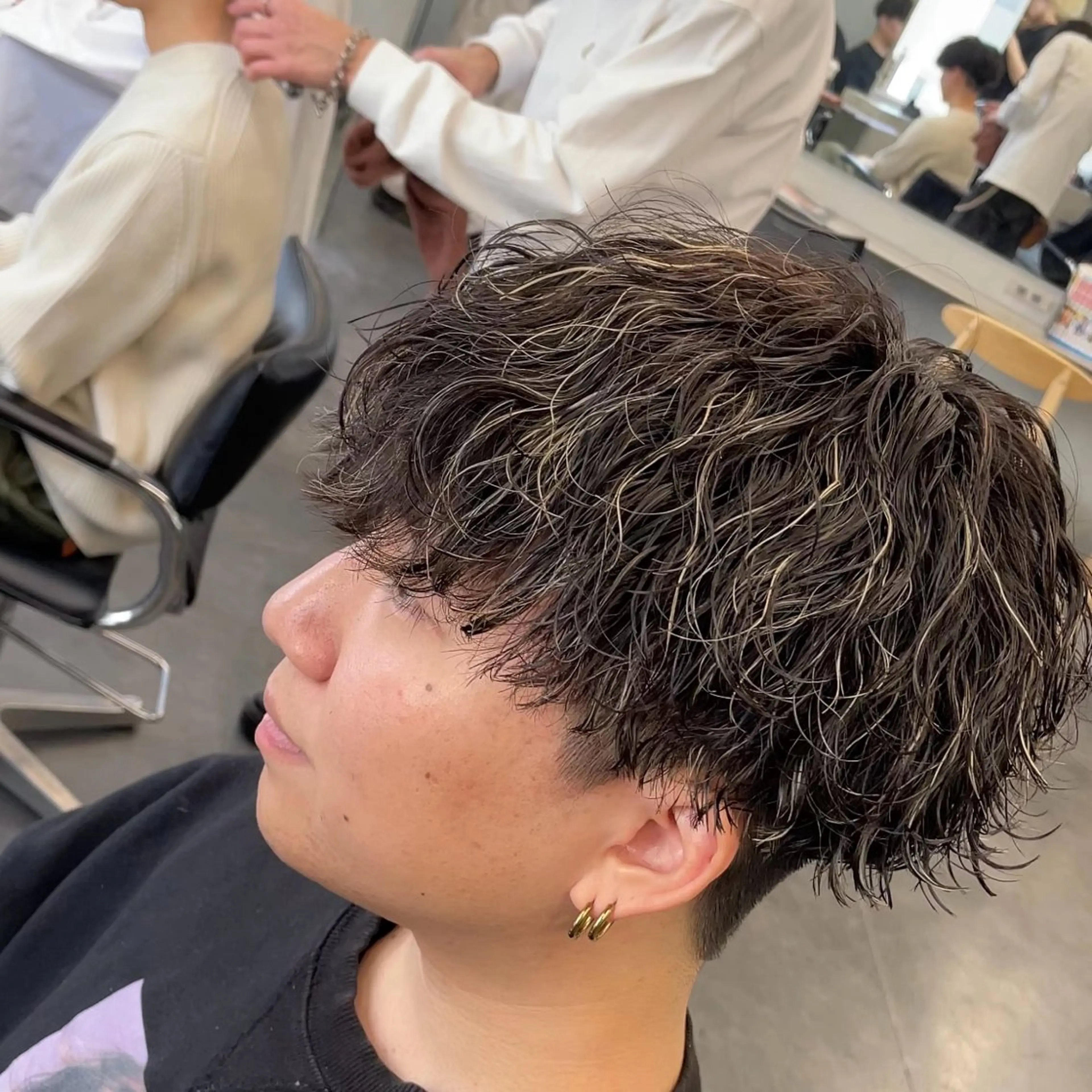 ミディアム カラー ヘアアレンジ メンズ fifth 石川 凪のヘアスタイル