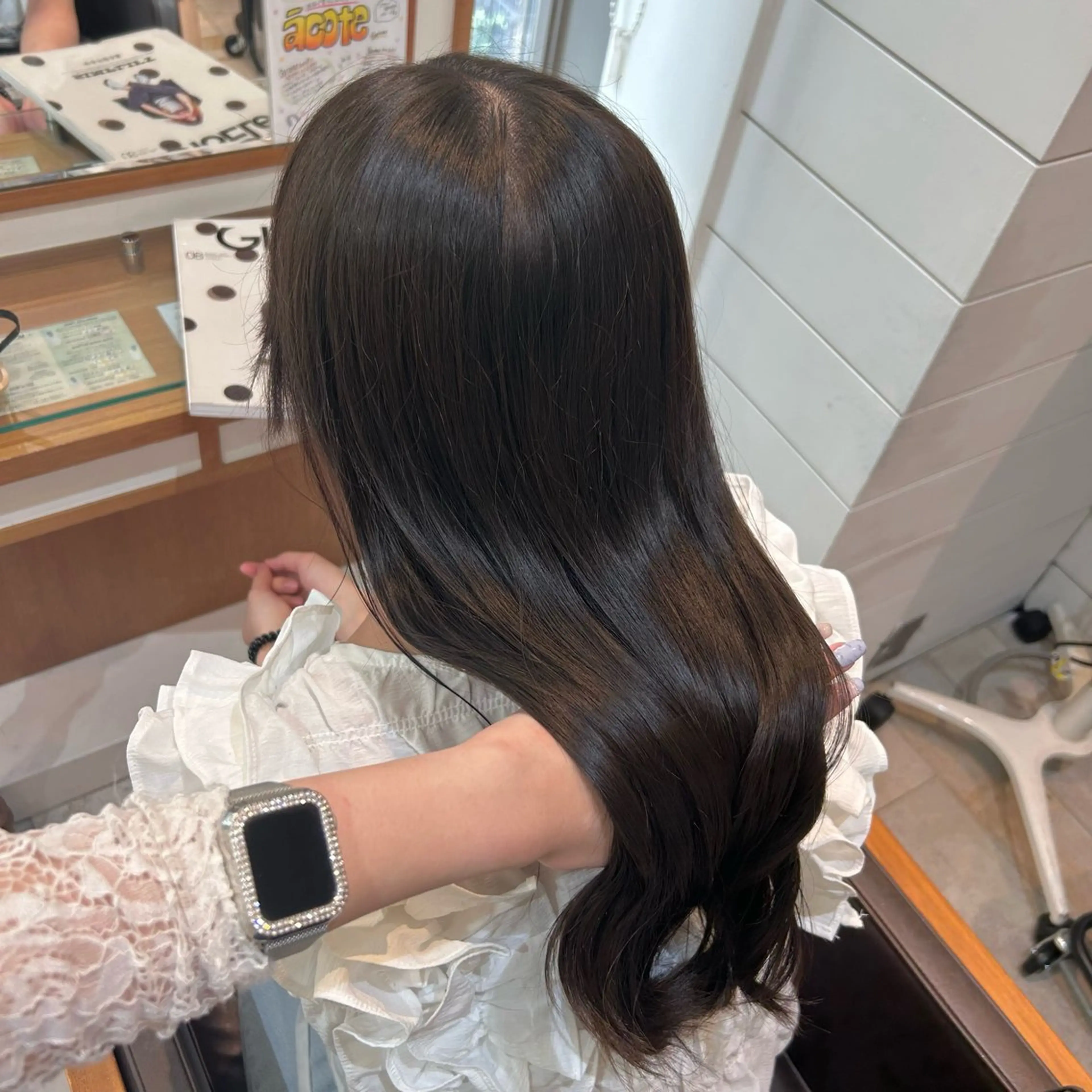 ロング カラー ヘアカラー トリートメント Rion/渋谷 /ブリーチなしカラーのヘアスタイル