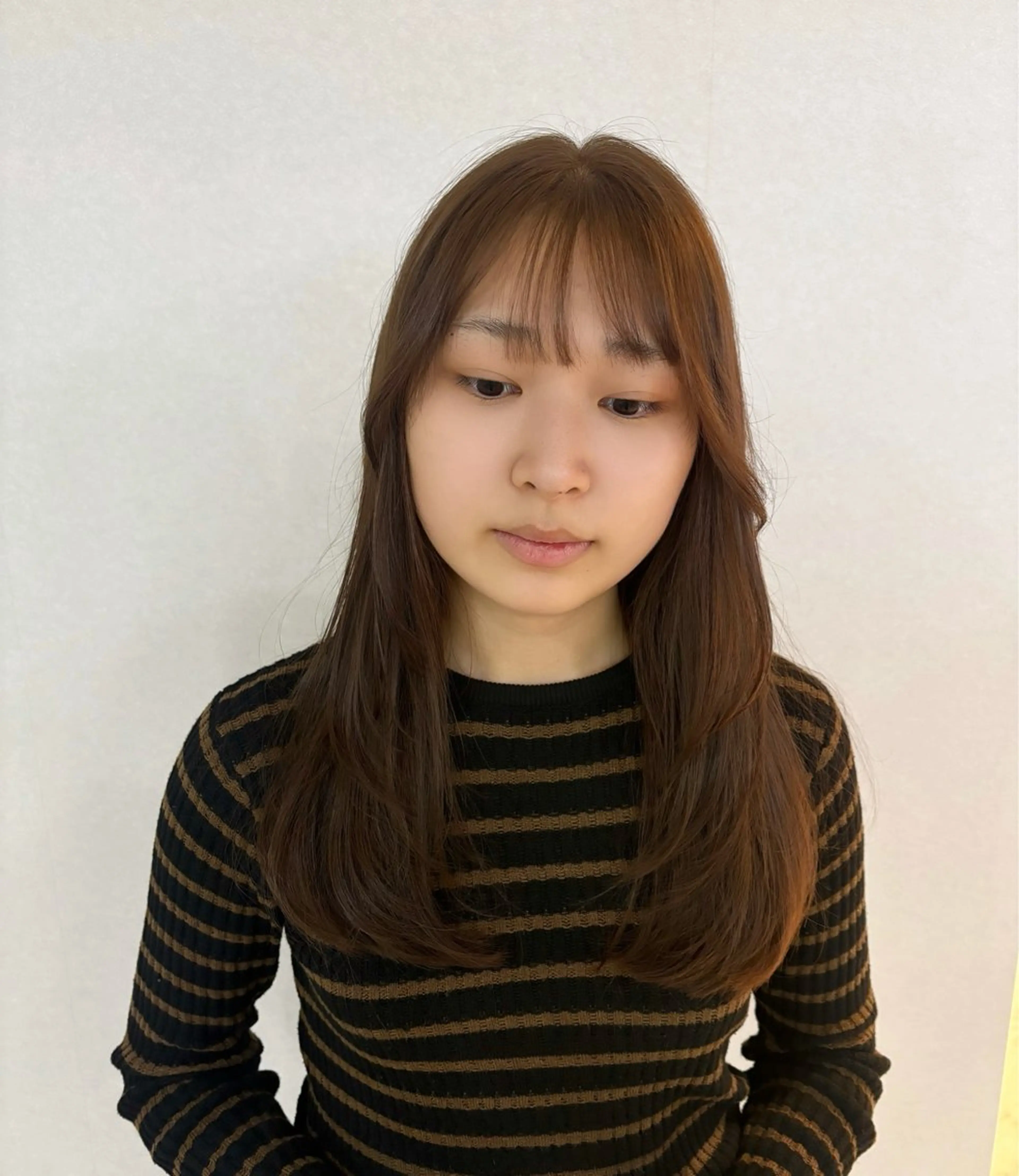 ロング レイヤー/ウルフ/ 縮毛矯正/照井友梨のヘアスタイル